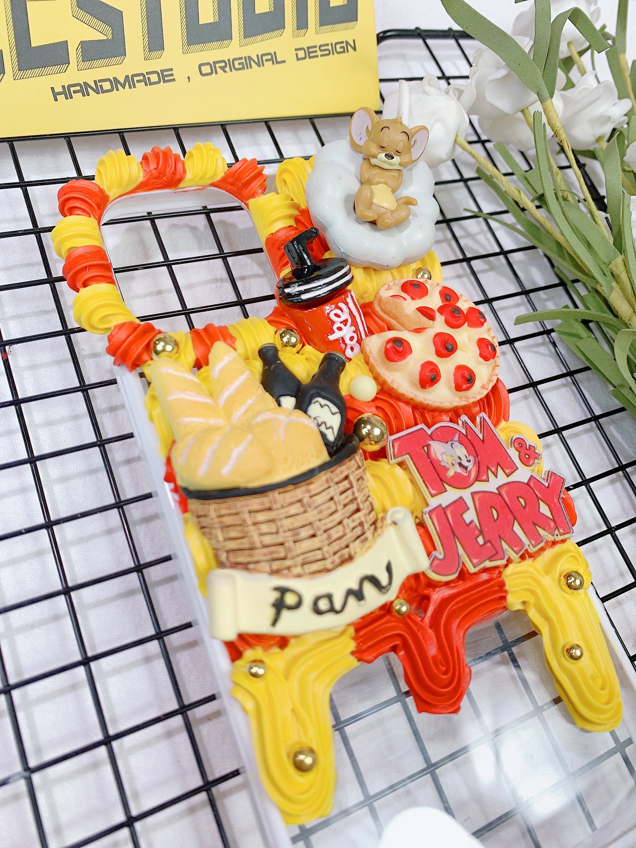 Tom and Jerry Handmade Decoden Phone Cases For Any Phone Model