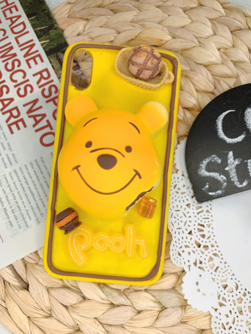 Winnie the Pooh Handmade Decoden Phone Case｜All Models Available