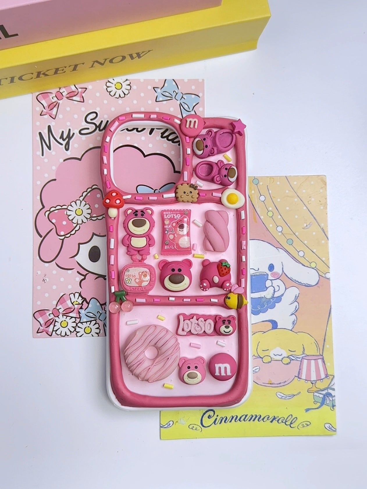 Toy Story Lotso Bear Handmade Decoden Phone Case｜All Models Available
