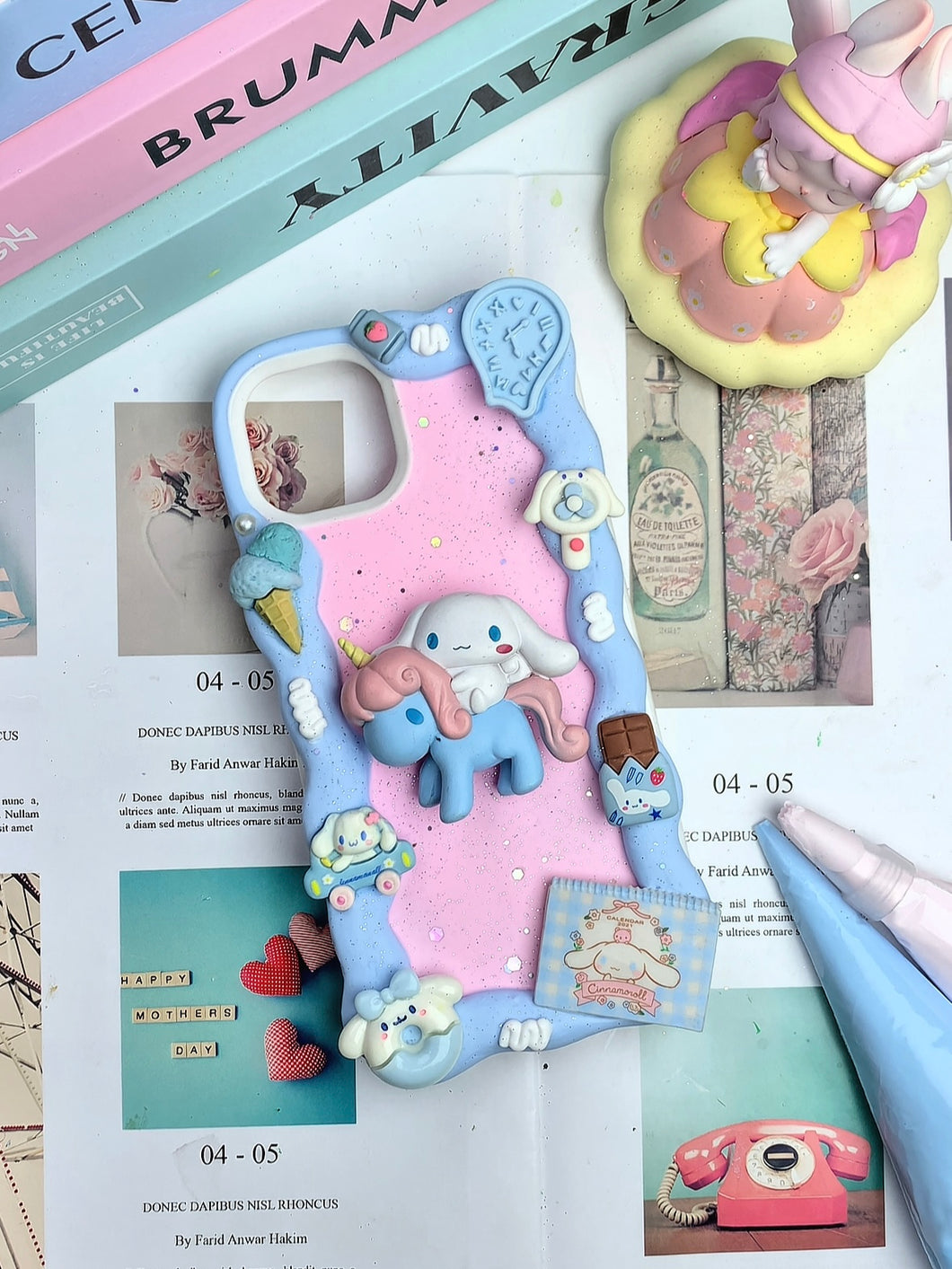 Sanrio Cinnamonroll Cinnamoroll Decoden Phone Cases For Any Phone Model Cinnamoroll