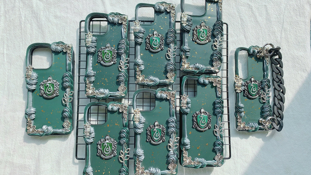 Harry Potter Slytherin Handmade Decoden Phone Case｜All Models Available