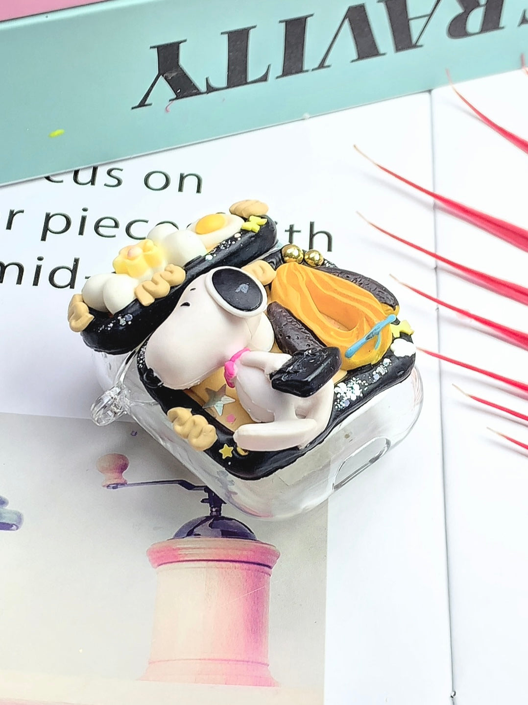 Snoopy Decoden Earbud Case AirPods Case For Any Model