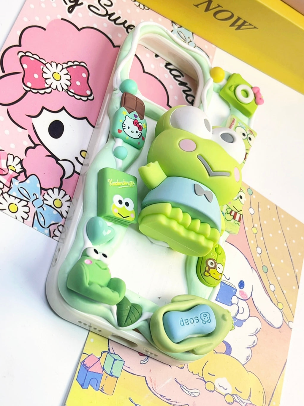 Sanrio Keroppi Handmade Decoden Phone Case｜All Models Available