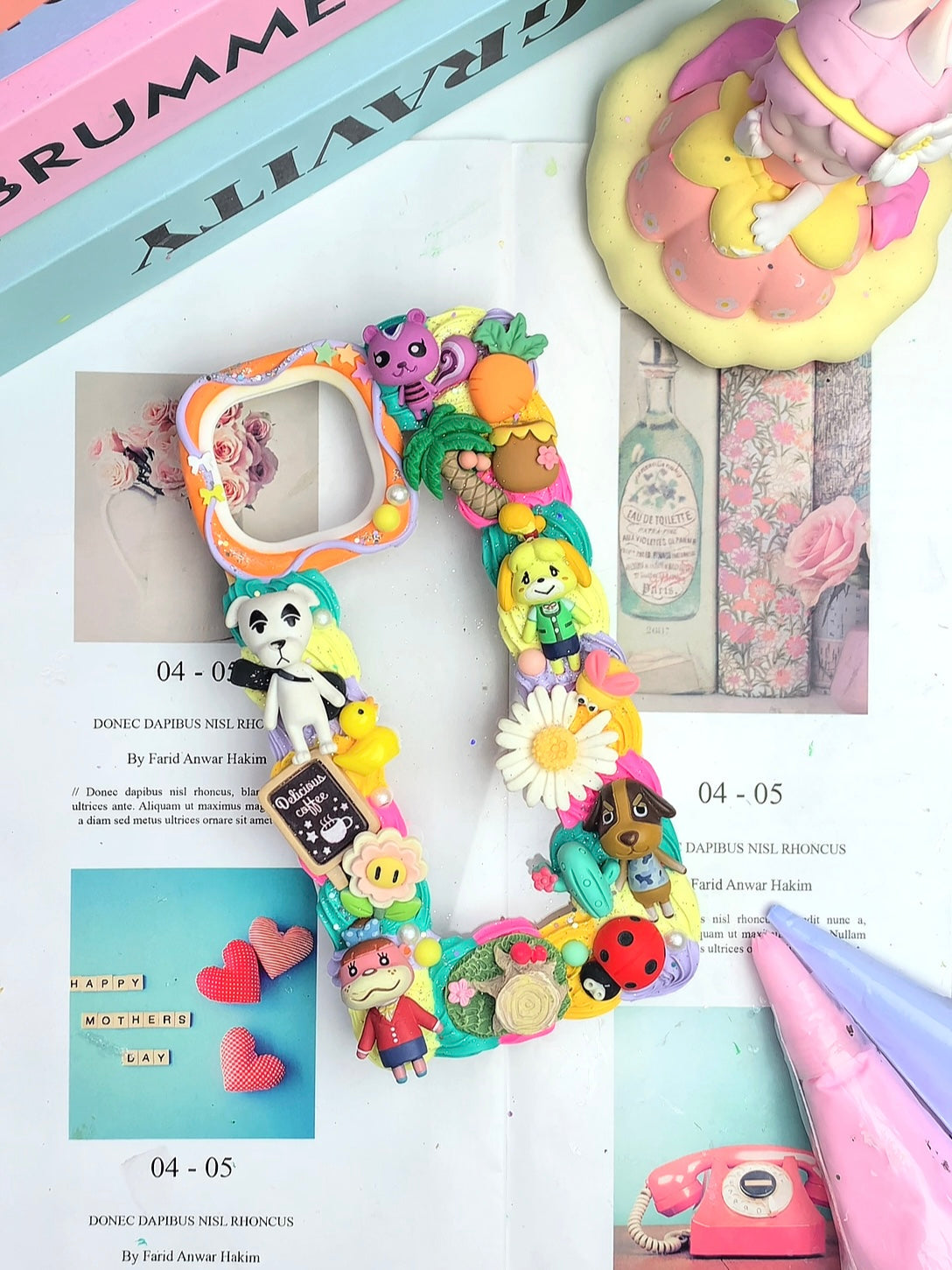 Animal Crossing Handmade Decoden Phone Case｜All Models Available