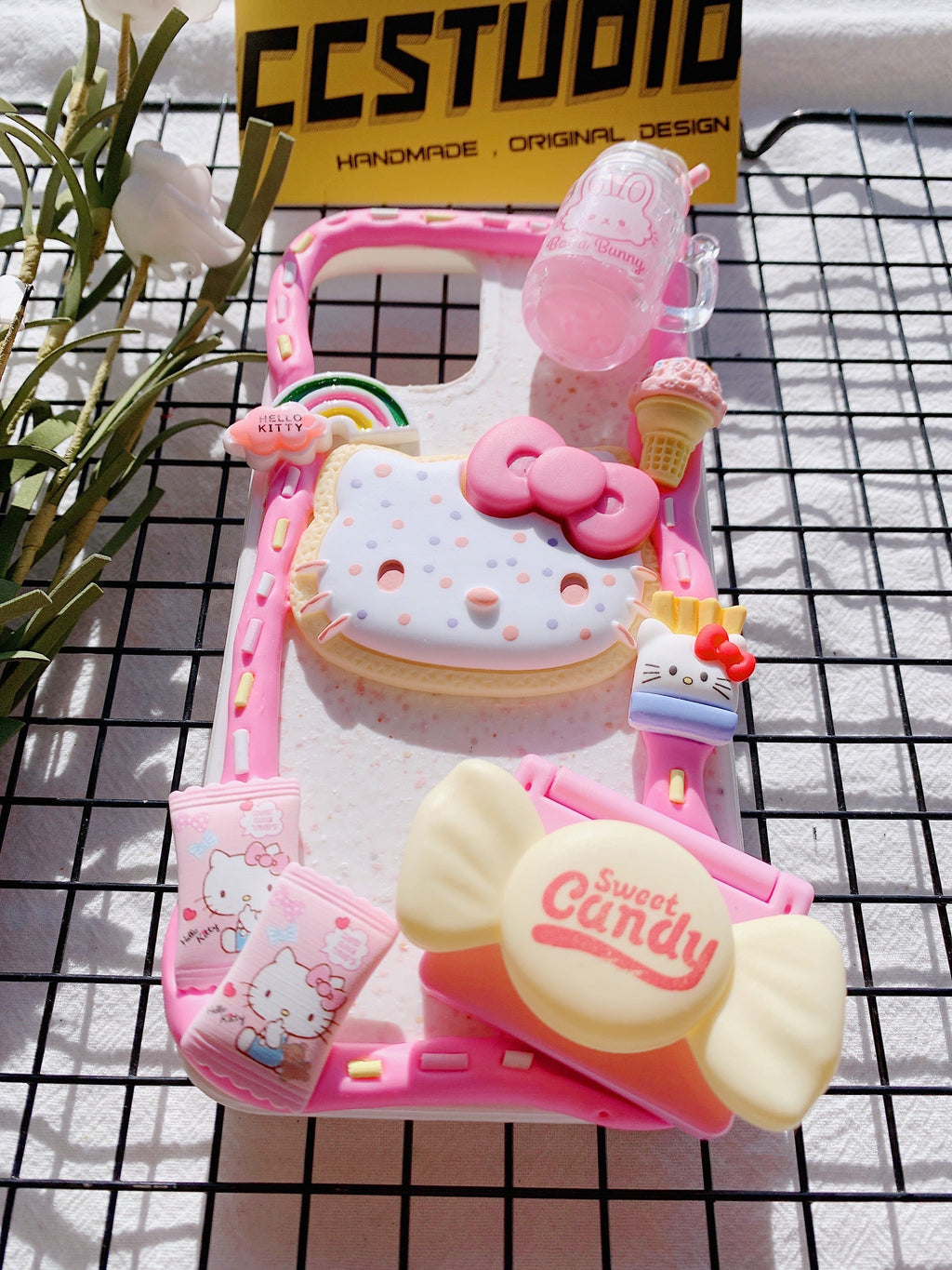 Sanrio Hello Kitty Handmade Decoden Phone Case｜All Models Available