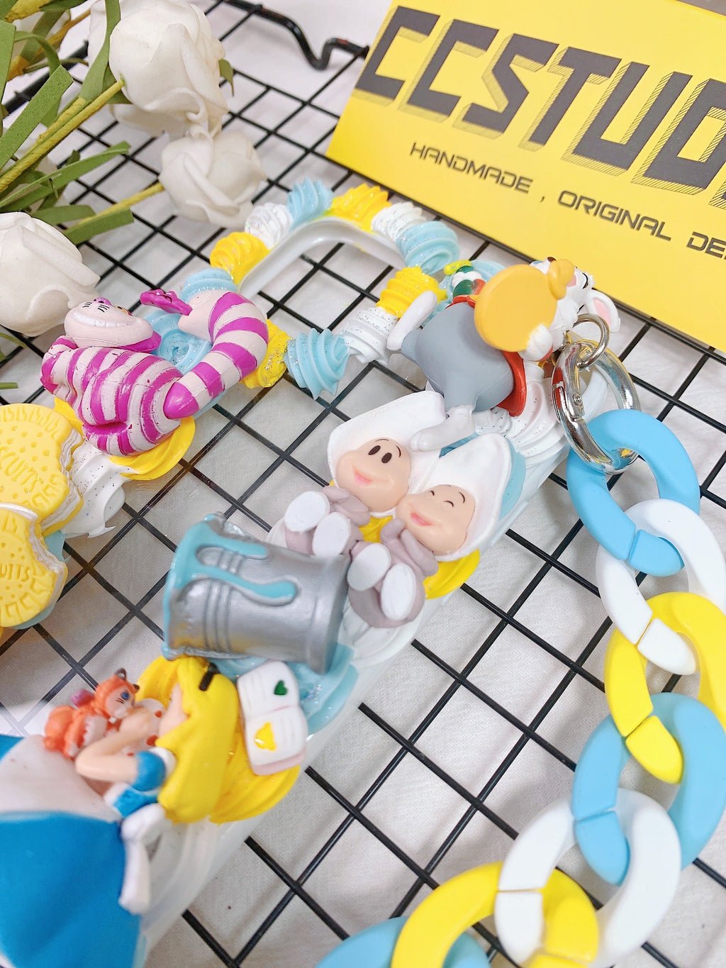 Alice in Wonderland Handmade Decoden Phone Case｜All Models Available