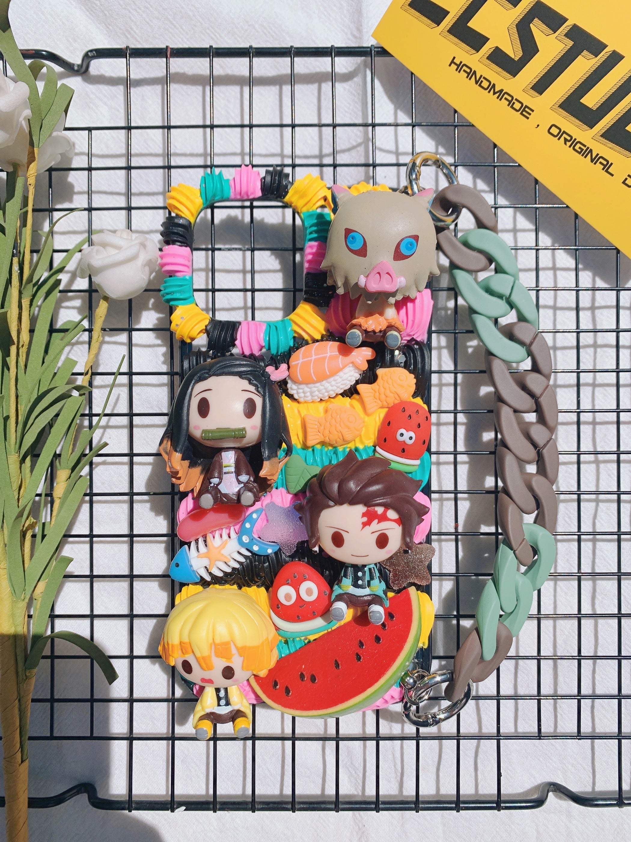 Demon Slayer Handmade Decoden Phone Case｜All Models Available｜Anime