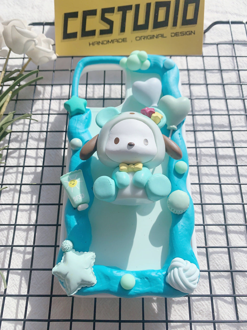 Sanrio Pochacco Handmade Decoden Phone Case｜All Models Available