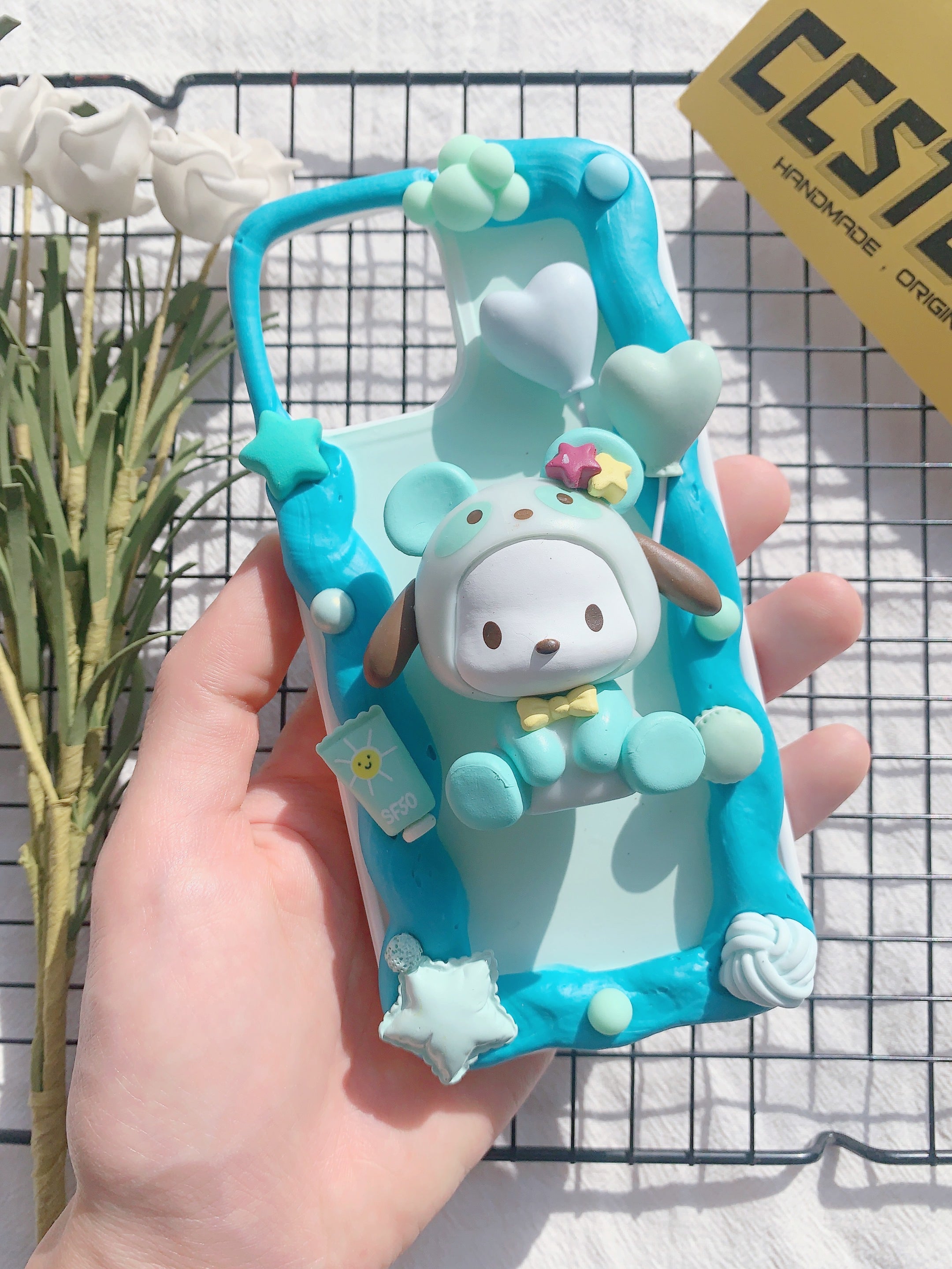 Sanrio Pochacco Handmade Decoden Phone Case｜All Models Available