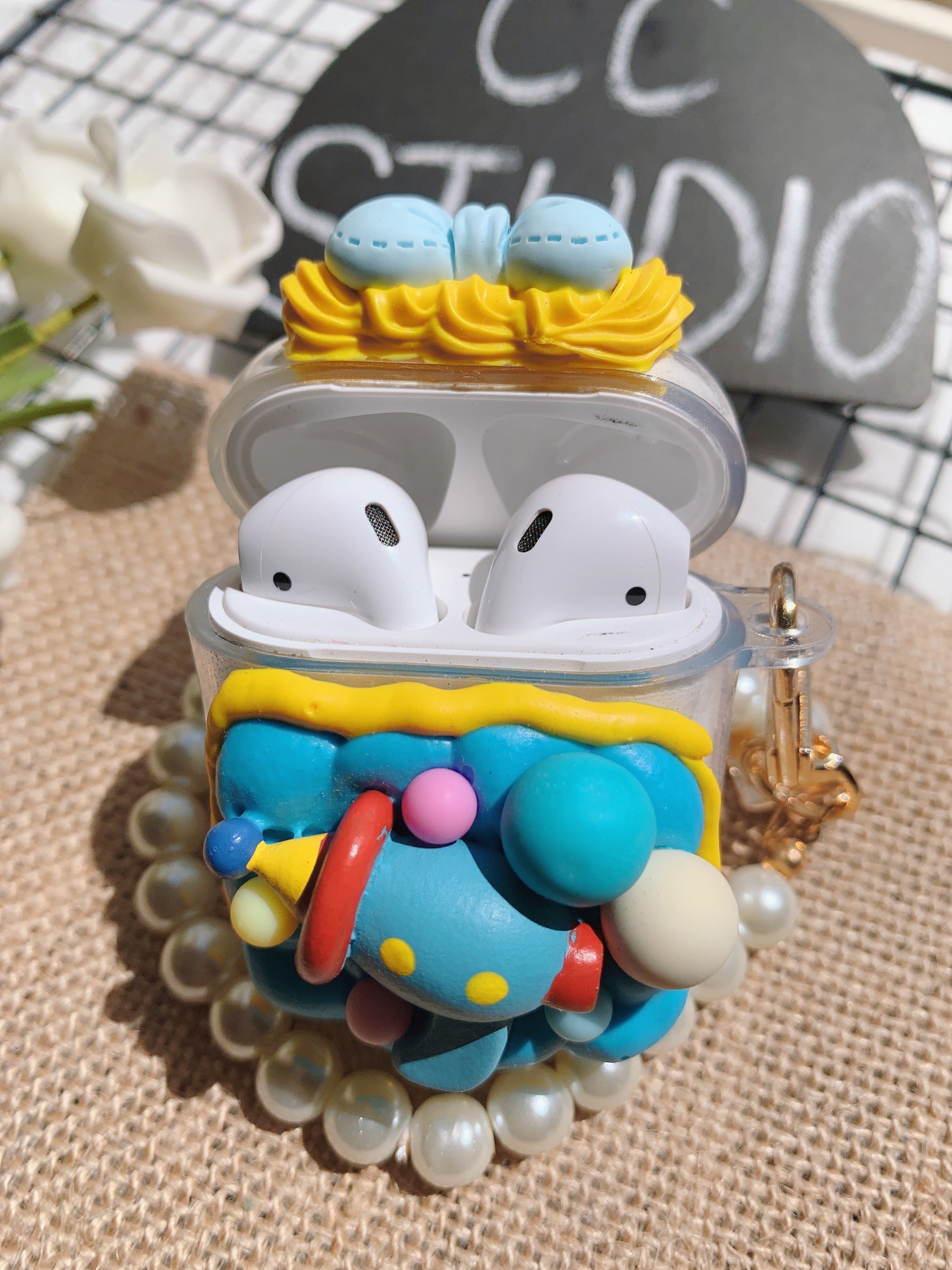 Handmade Decoden Earbud Case｜All Models Available｜Toy