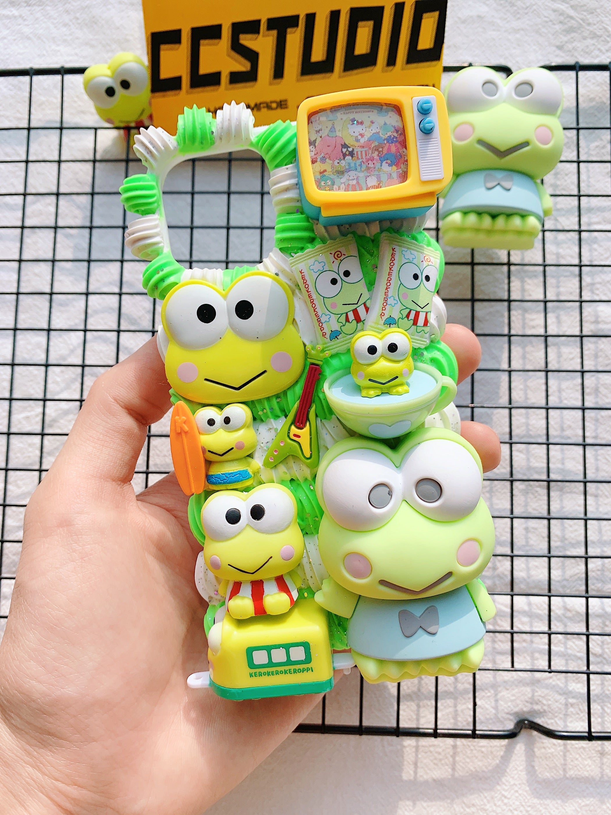 Sanrio Keroppi Handmade Decoden Phone Case｜All Models Available