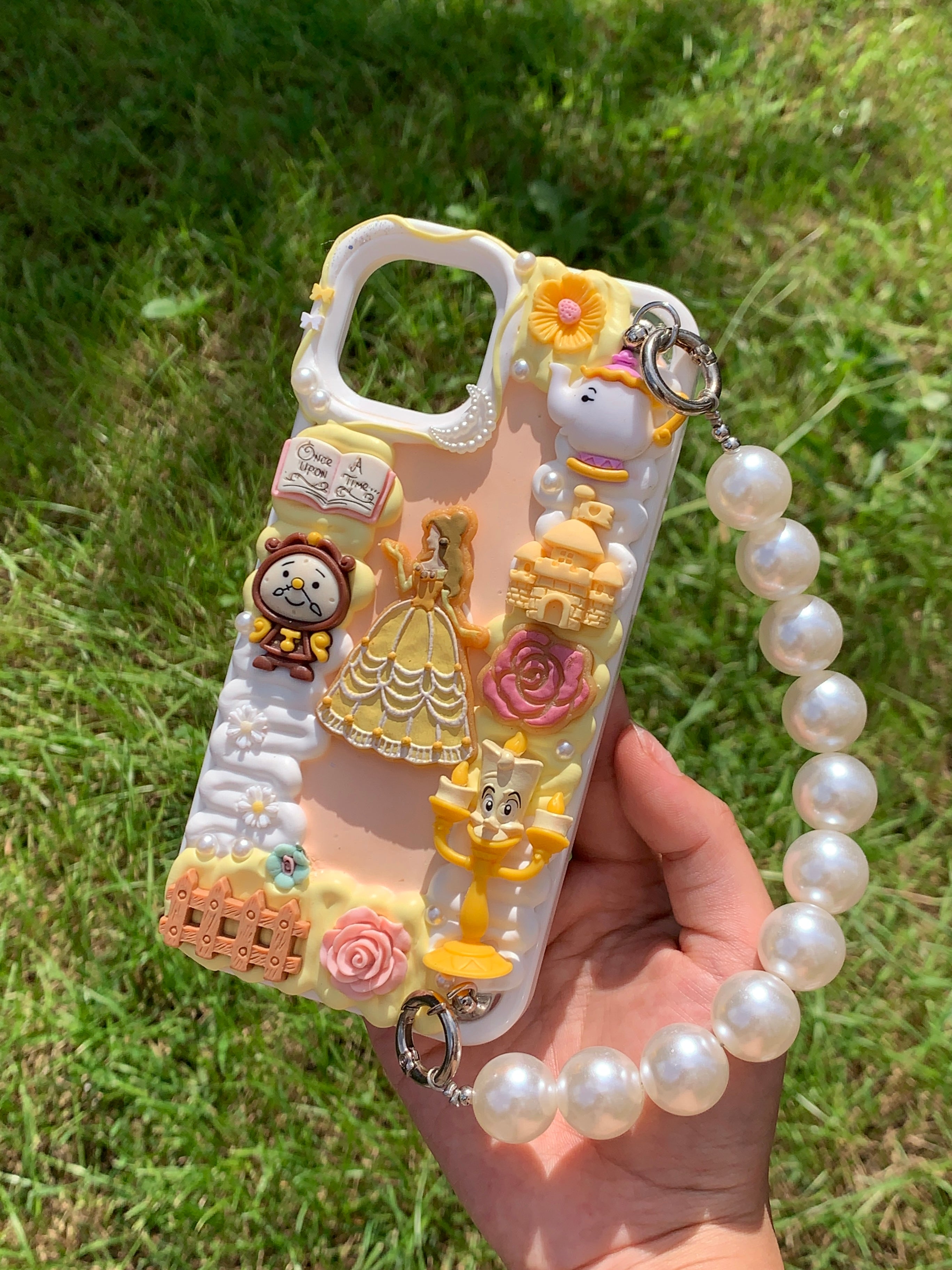 Princess Belle Beauty and Beast Decoden Phone Cases For Any Phone Model
