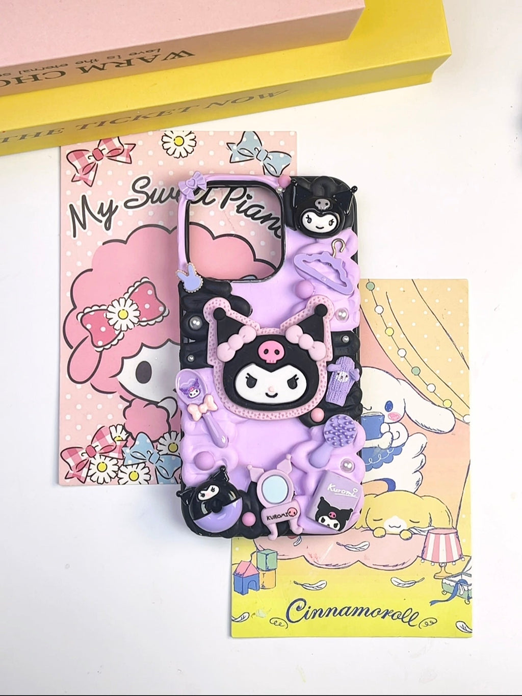 Sanrio Kuromi Handmade Decoden Phone Case｜All Models Available