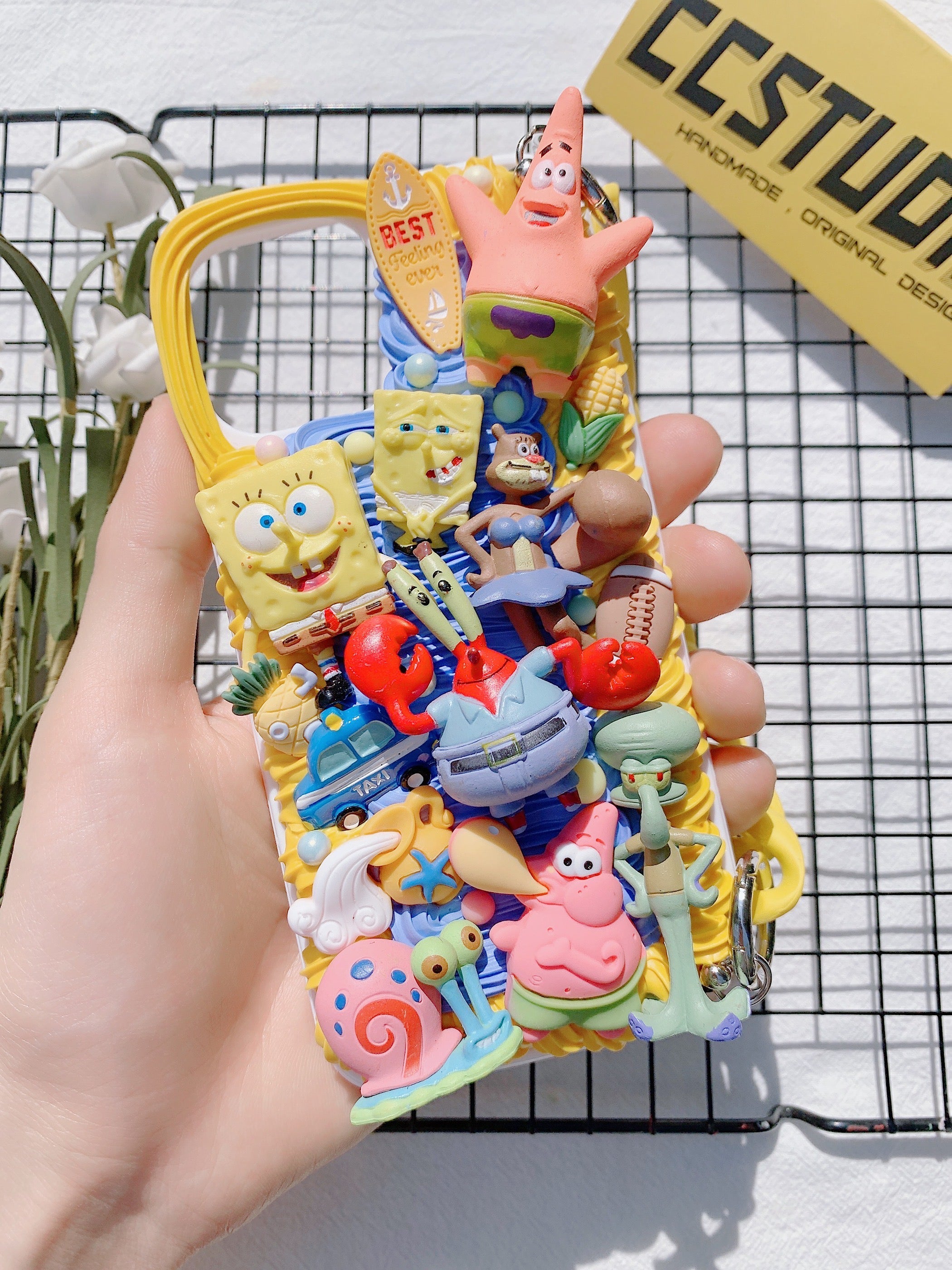 SpongeBob Handmade Decoden Phone Case｜All Models Available