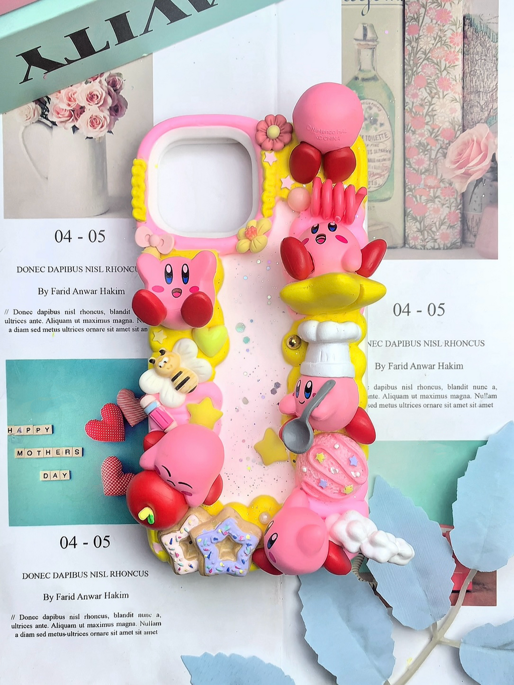 Kirby Handmade Decoden Phone Case｜All Models Available
