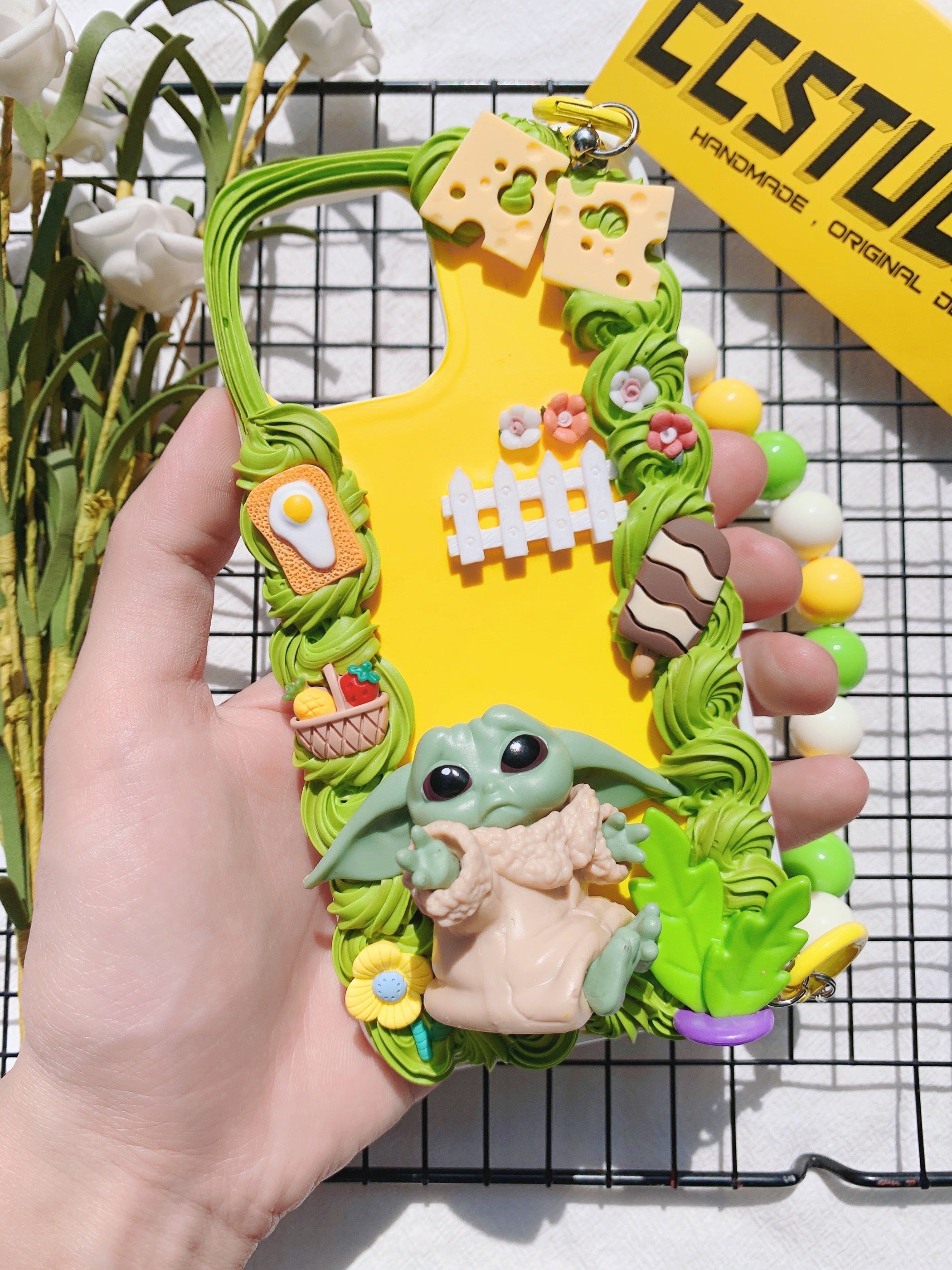 Baby Yoda Handmade Decoden Phone Case｜All Models Available｜ the Avengers
