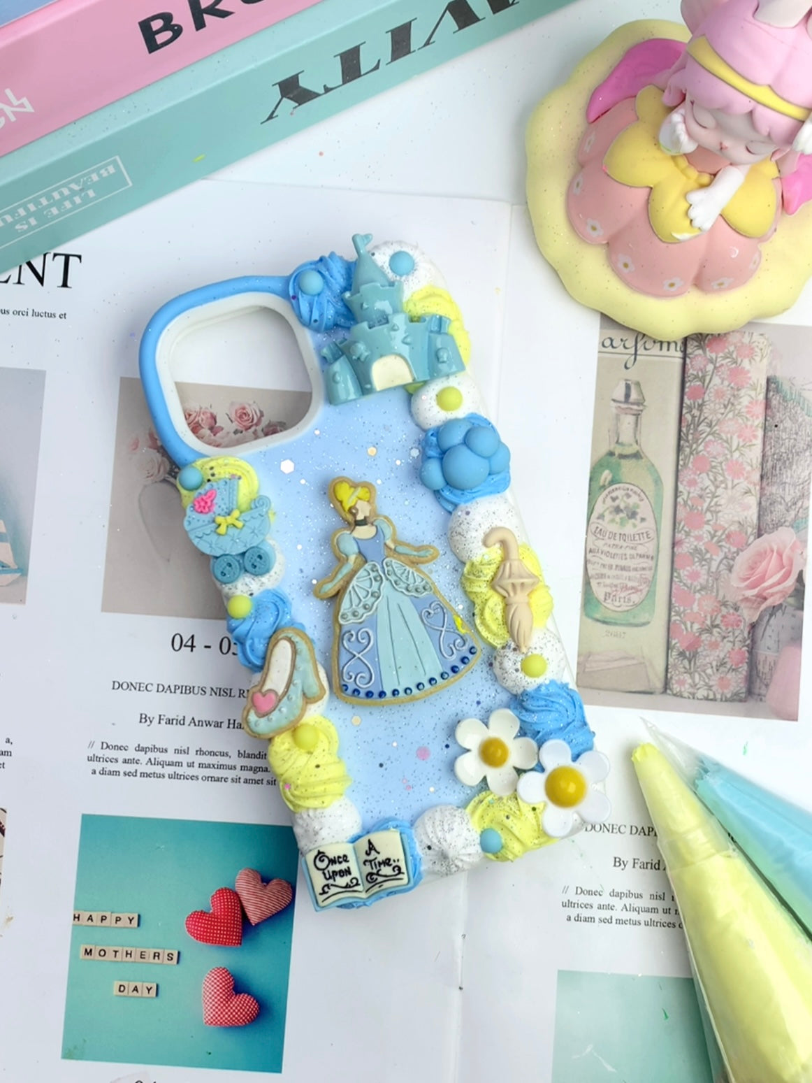 Handmade Decoden Phone Case｜All Models Available｜Princess