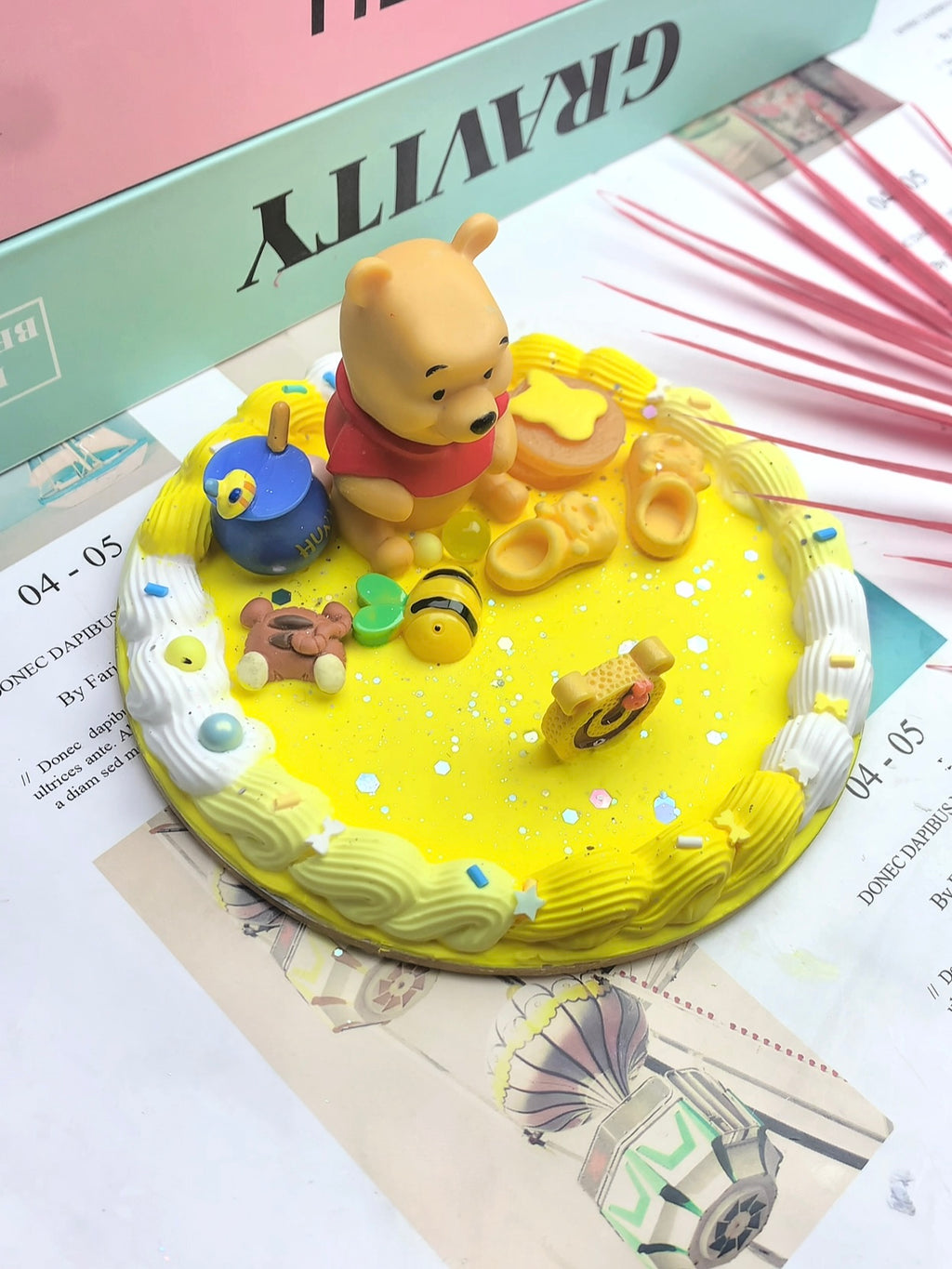 Winnie the Pooh Handmade Decoden Phone/Tablet Stand
