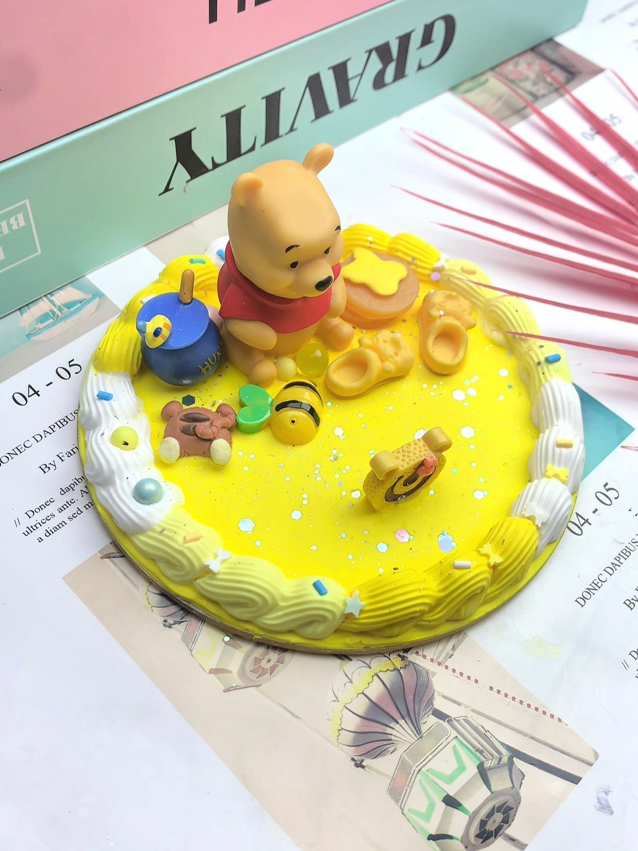 Winnie the Pooh Handmade Decoden Phone/Tablet Stand