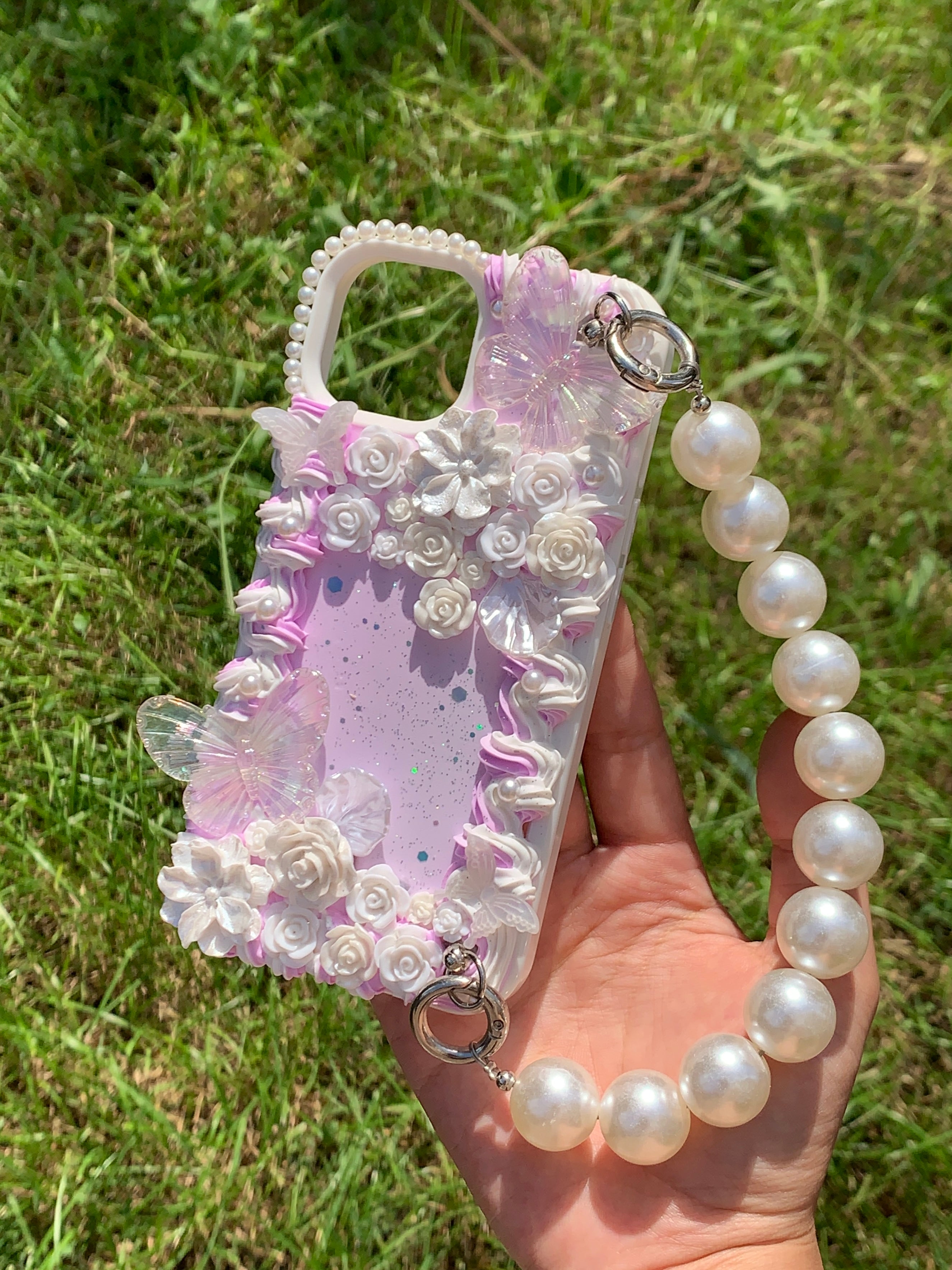Butterfly Flower Rose Decoden Phone Cases For Any Phone Model