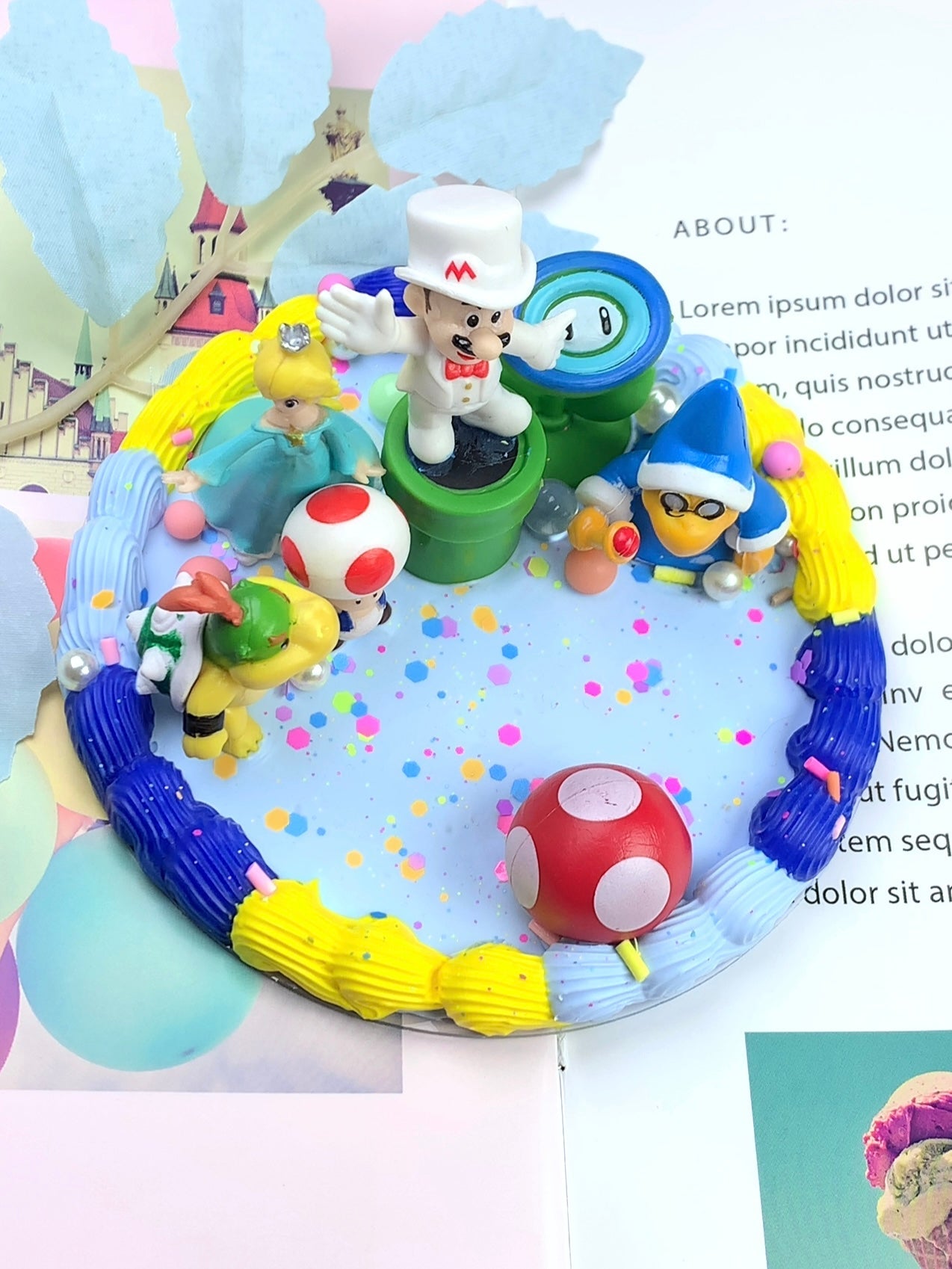 Super Mario Handmade Decoden Phone/Tablet Stand