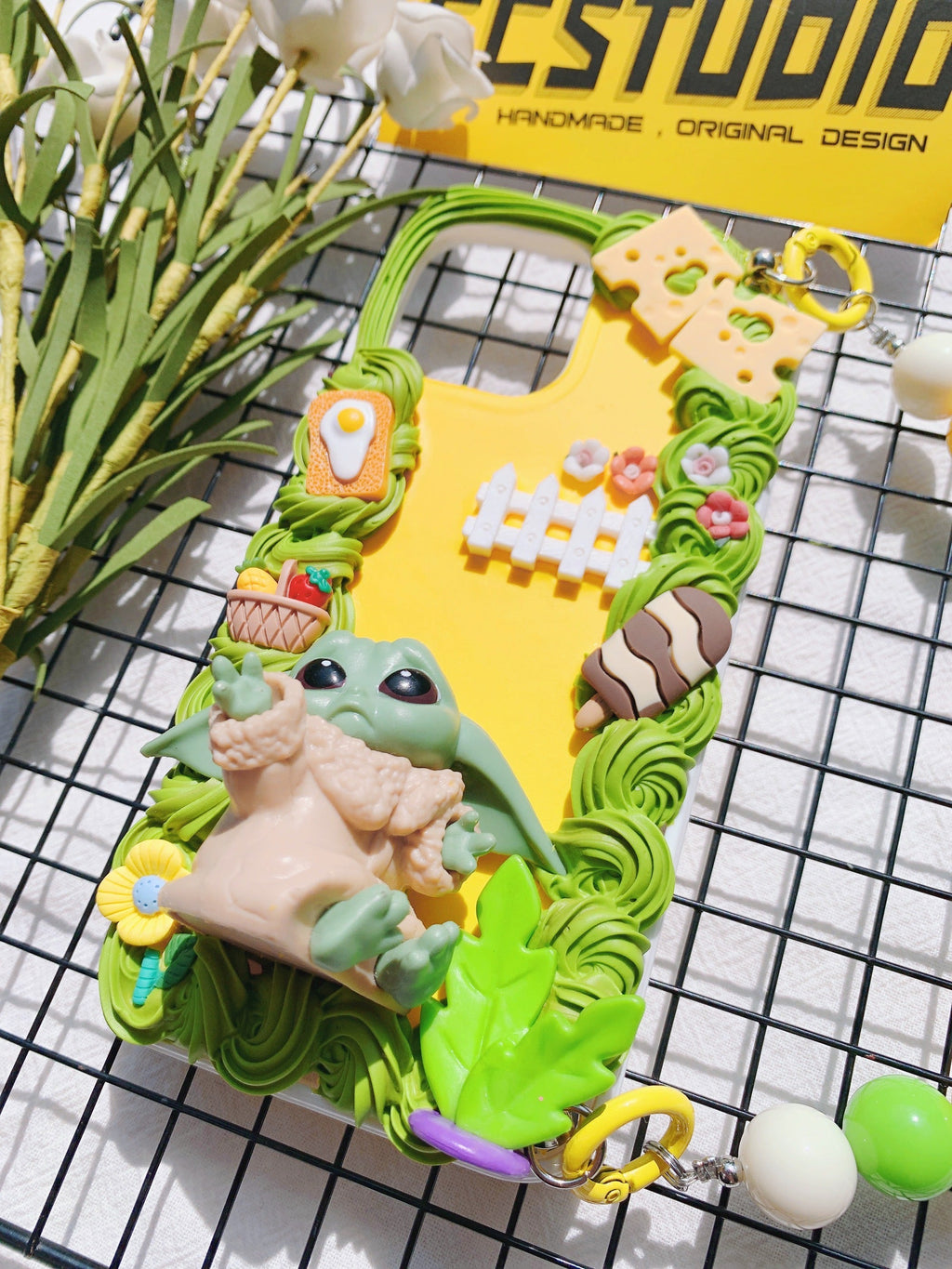 Baby Yoda Handmade Decoden Phone Case｜All Models Available｜ the Avengers