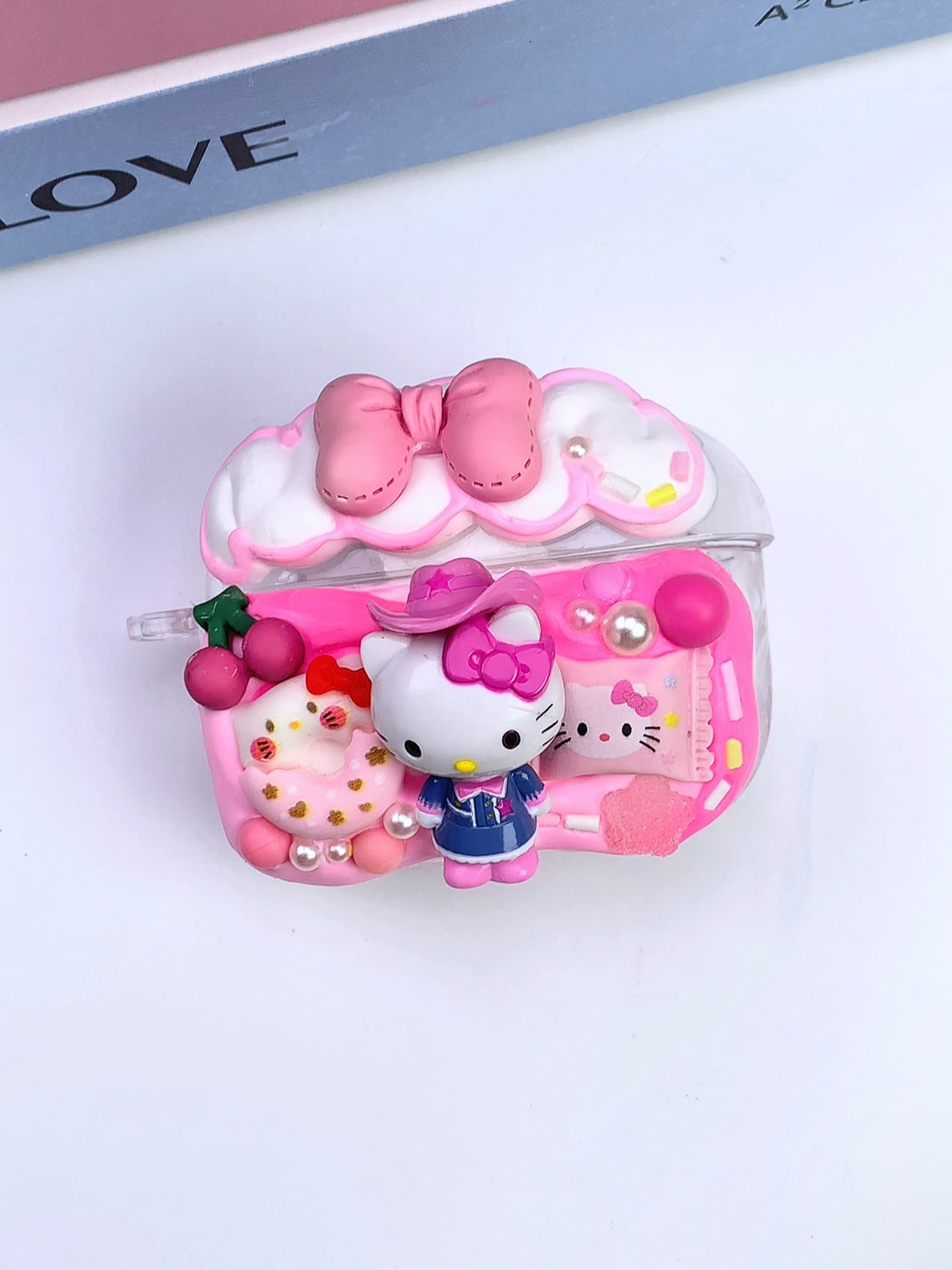 Sanrio Hello Kitty Handmade Decoden Earbud Case｜All Models Available