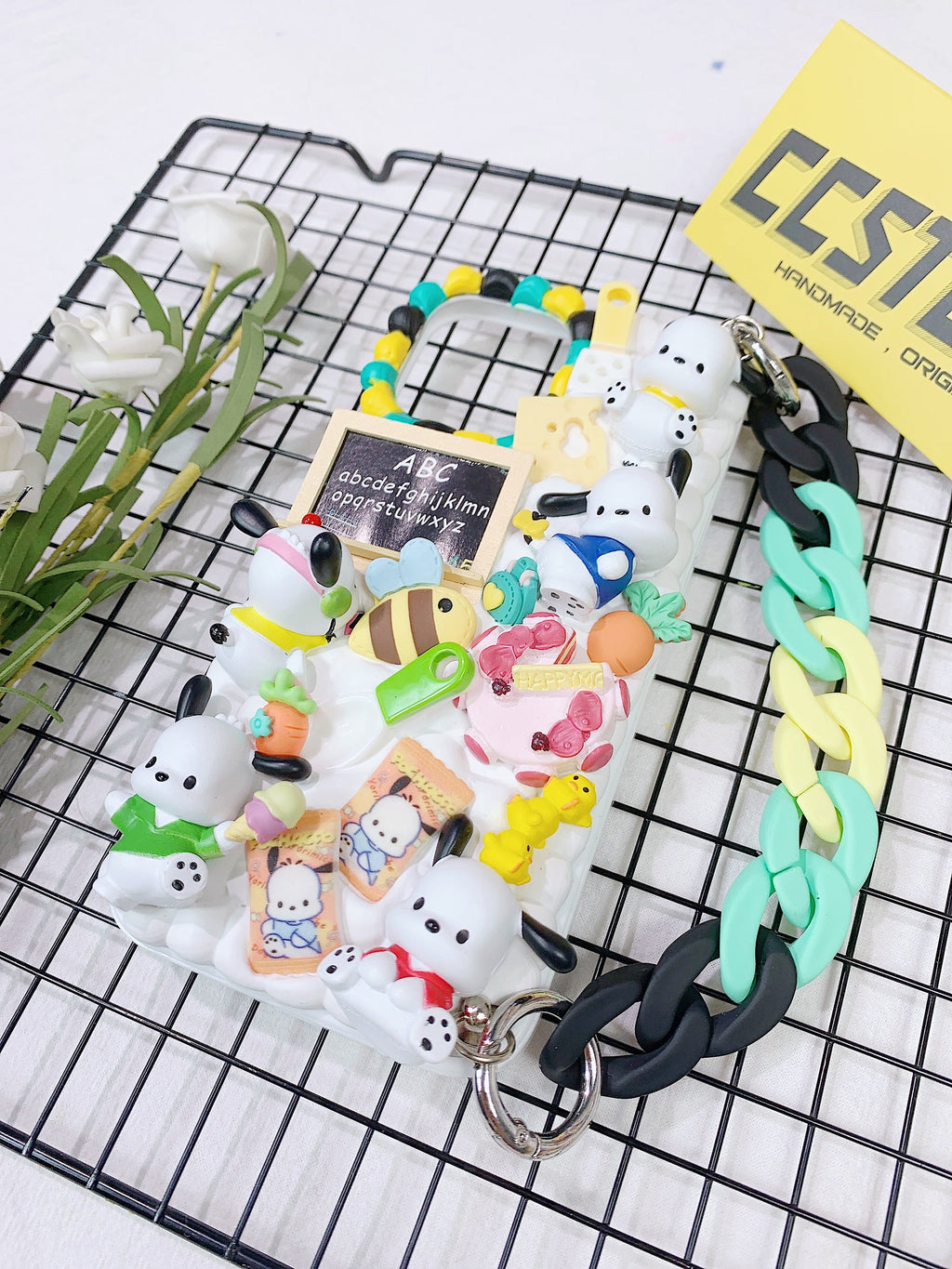 Sanrio Pochacco Handmade Decoden Phone Case｜All Models Available