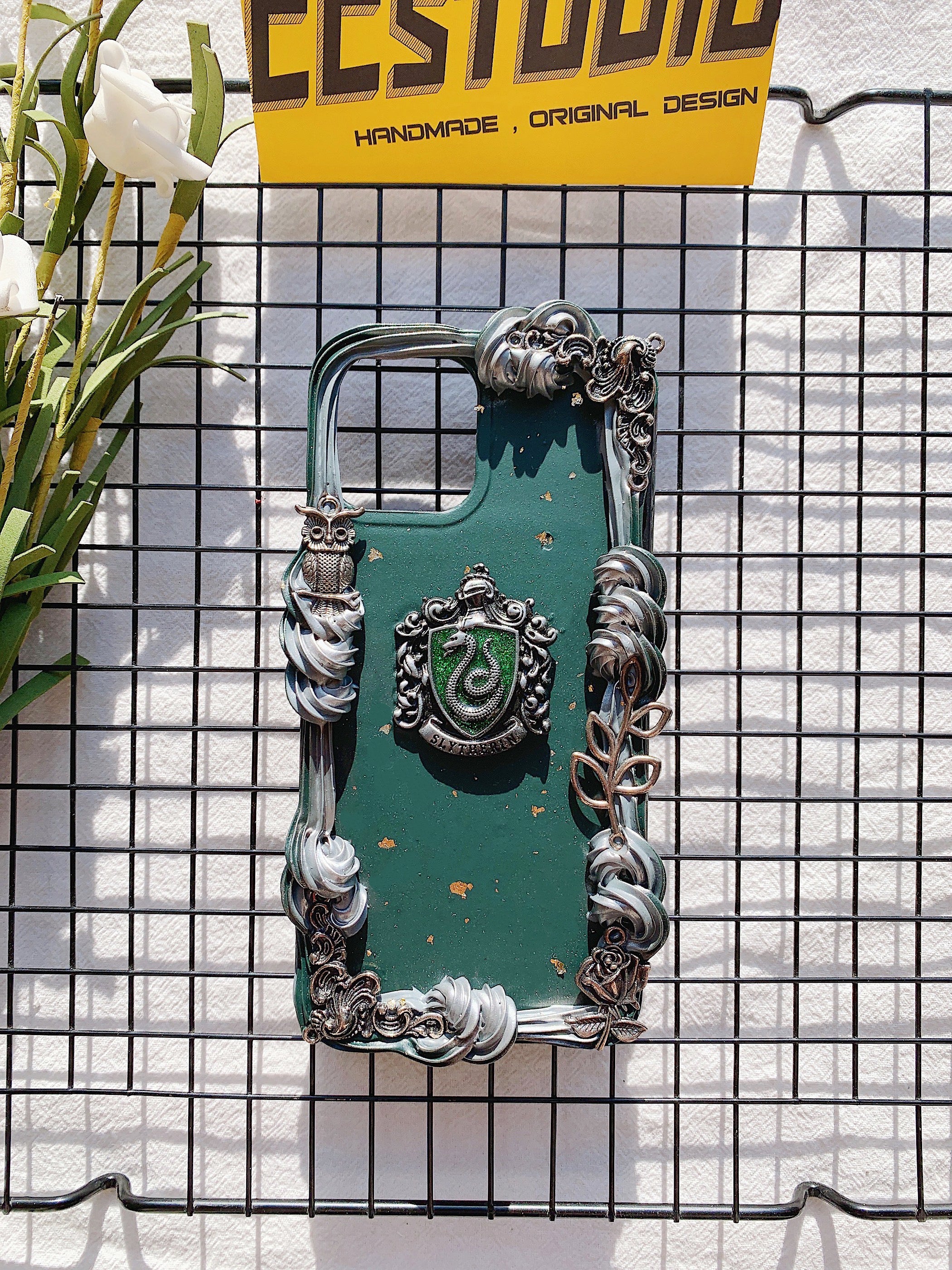 Harry Potter Slytherin Handmade Decoden Phone Case｜All Models Available