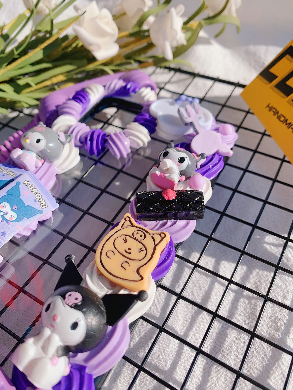 Sanrio Kuromi Handmade Decoden Phone Case｜All Models Available