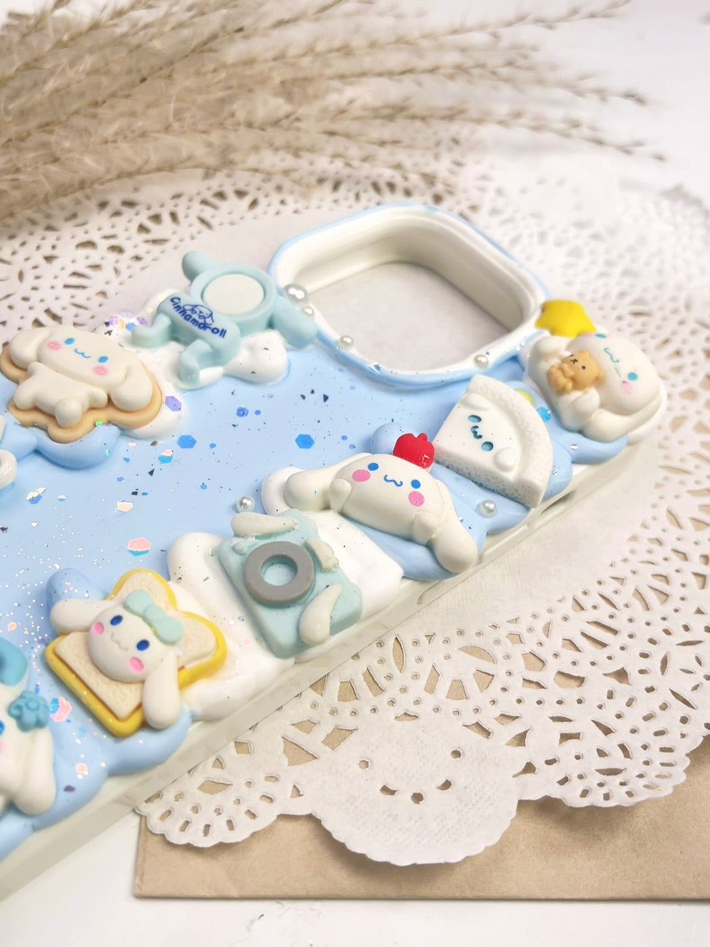 Sanrio Cinnamoroll Handmade Decoden Phone Case｜All Models  Available Cinnamonroll