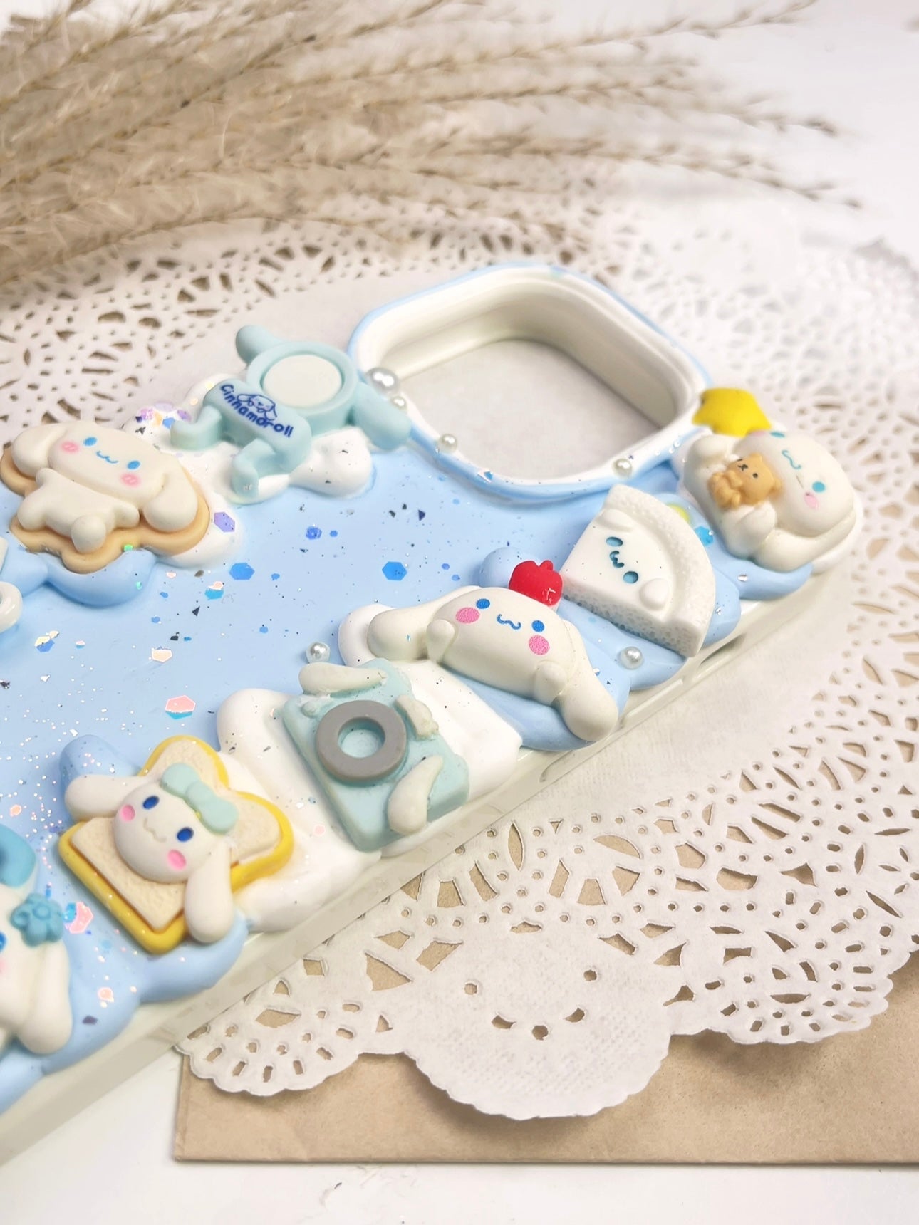 Sanrio Cinnamoroll Handmade Decoden Phone Case｜All Models  Available Cinnamonroll