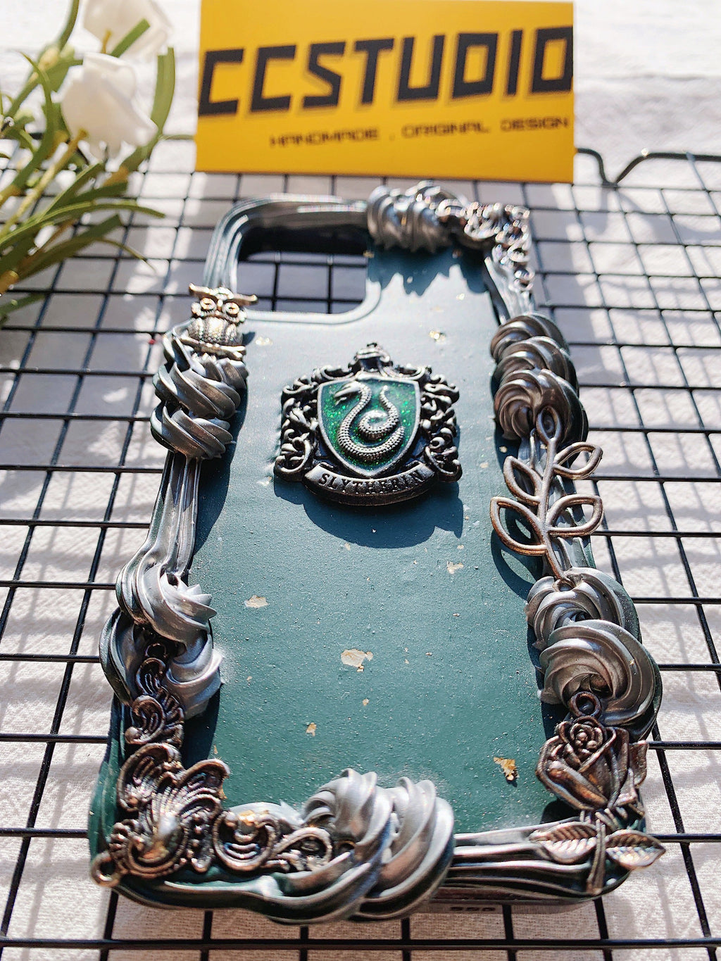 Harry Potter Slytherin Handmade Decoden Phone Case｜All Models Available