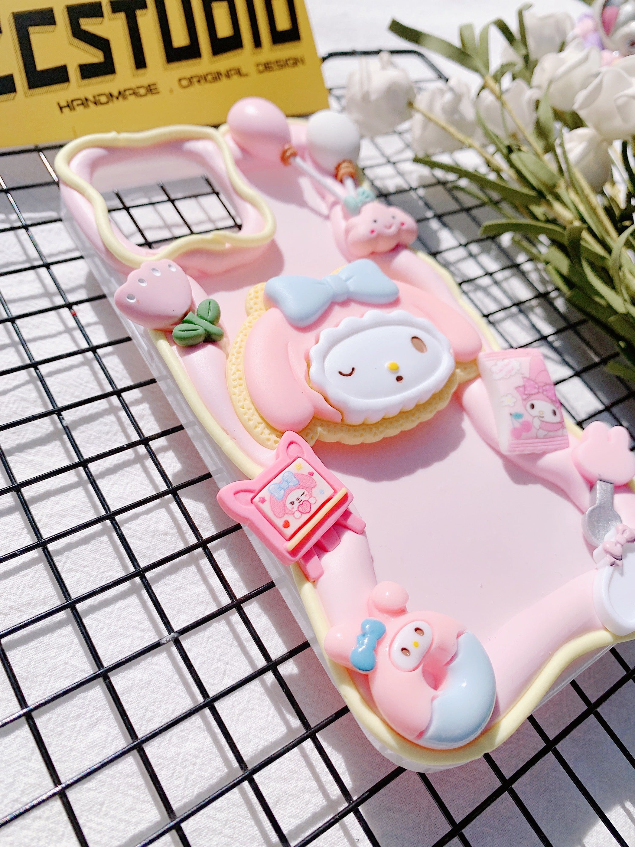Sanrio Mymelody Handmade Decoden Phone Case｜All Models Available