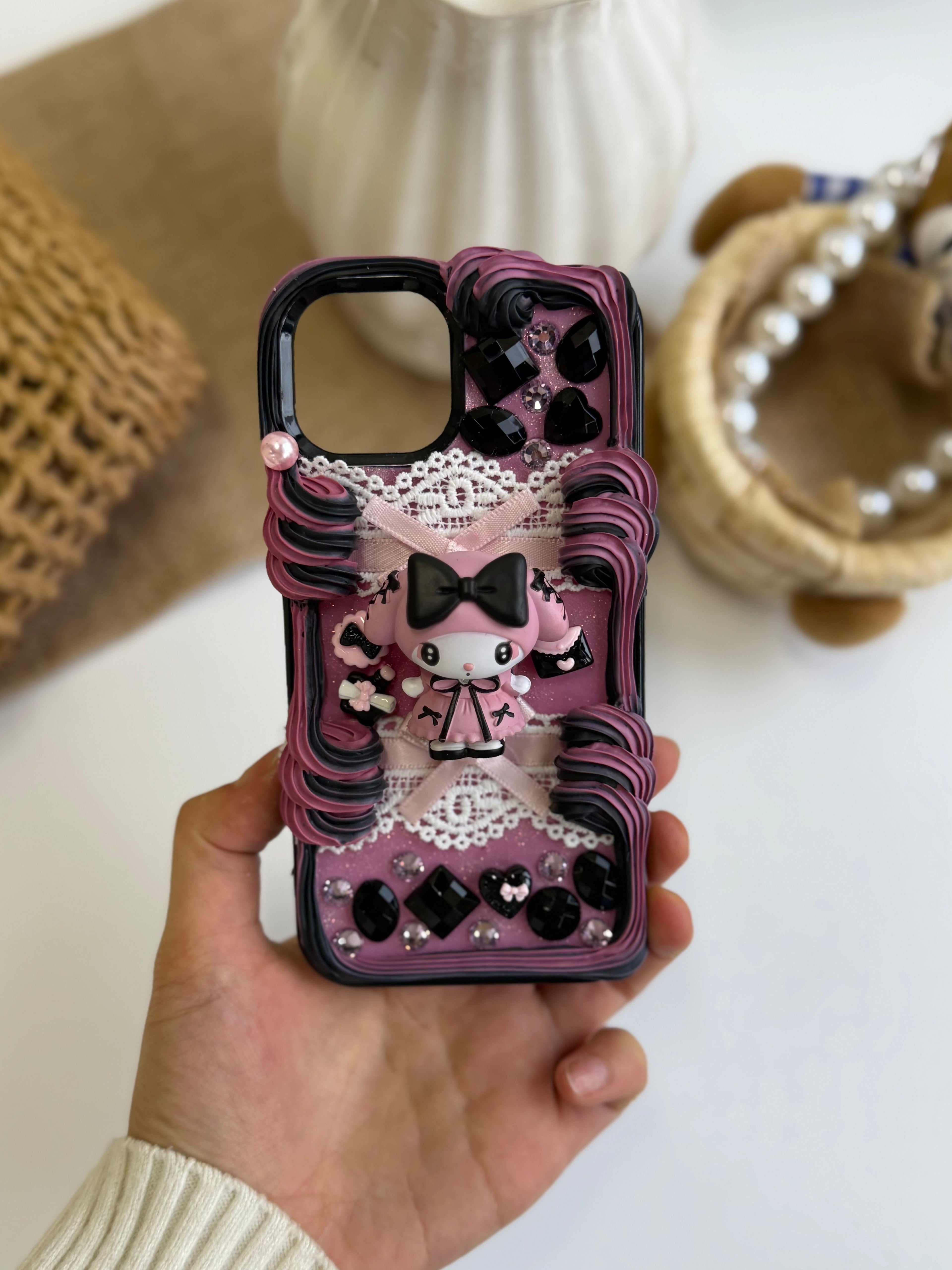 Sanrio Mymelody Handmade Decoden Phone Case｜All Models Available