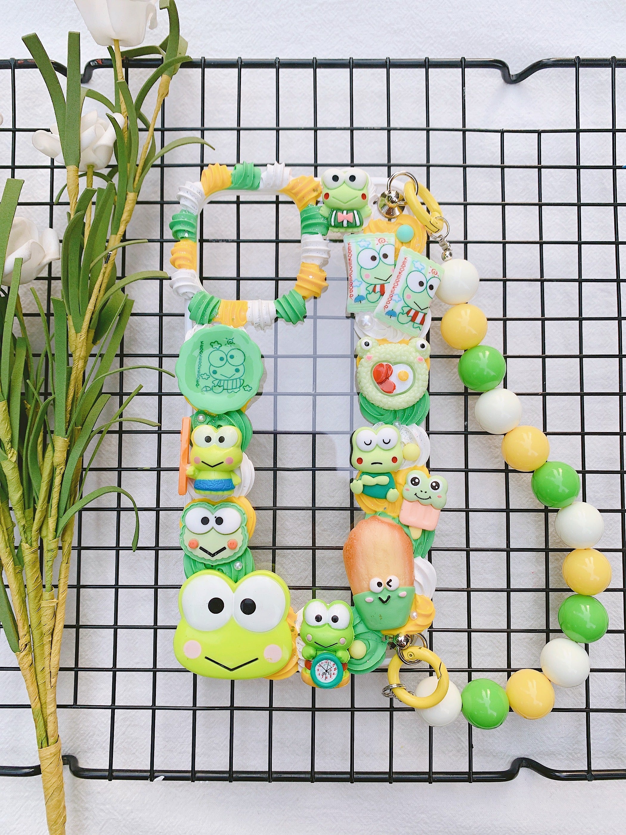 Sanrio Keroppi Handmade Decoden Phone Case｜All Models Available
