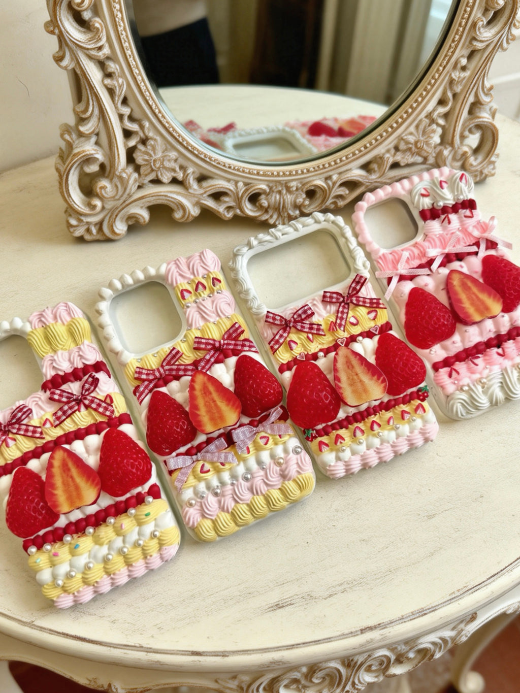 Strawberry Shortcake Handmade Decoden Phone Case｜All Models Available