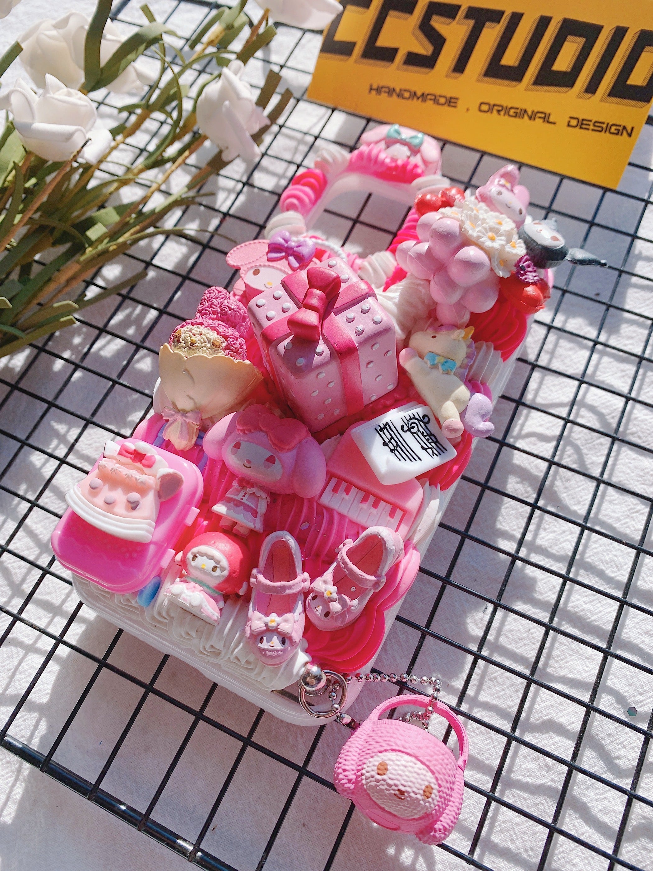 Sanrio Mymelody Handmade Decoden Phone Case｜All Models Available