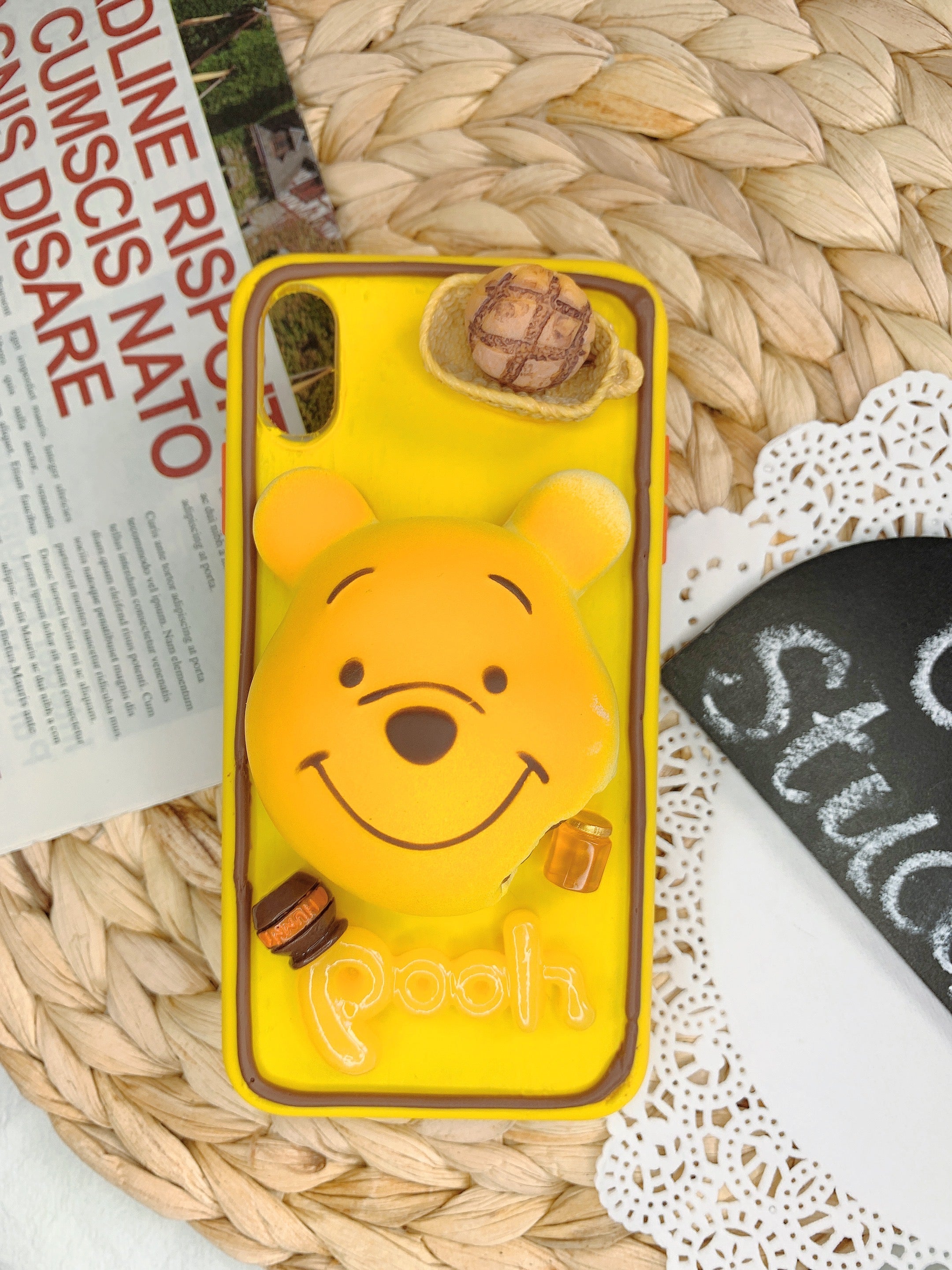 Winnie the Pooh Handmade Decoden Phone Case｜All Models Available