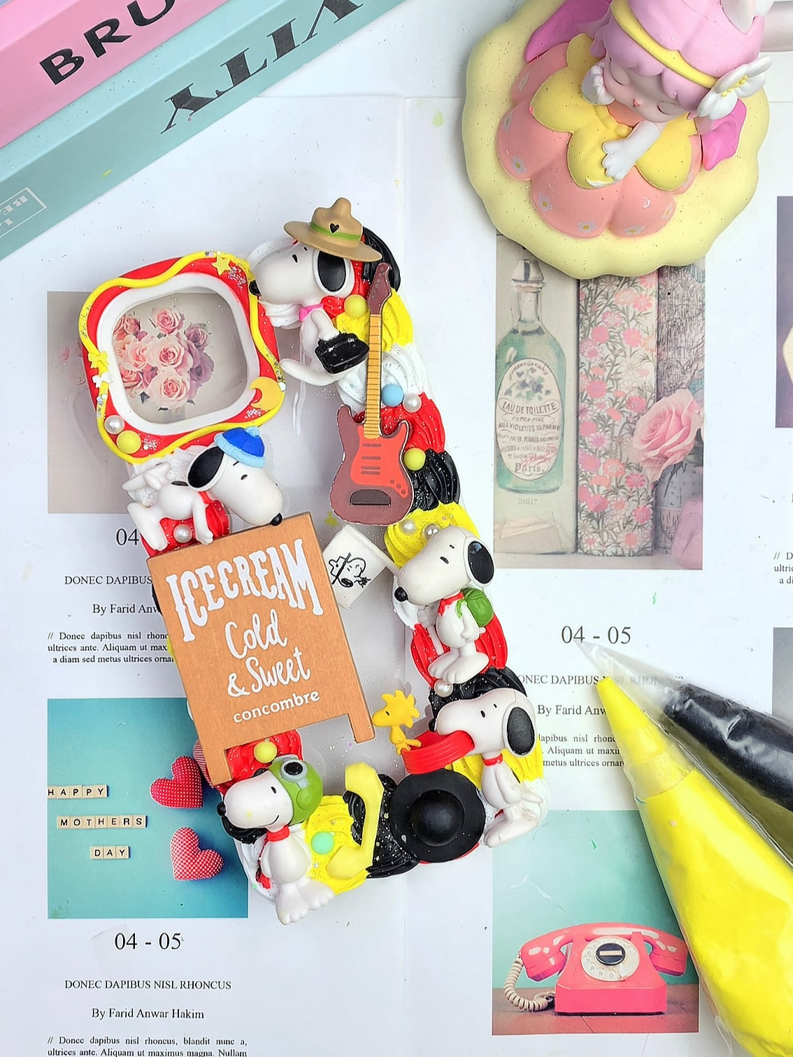 Snoopy Handmade Decoden Phone Case｜All Models Available