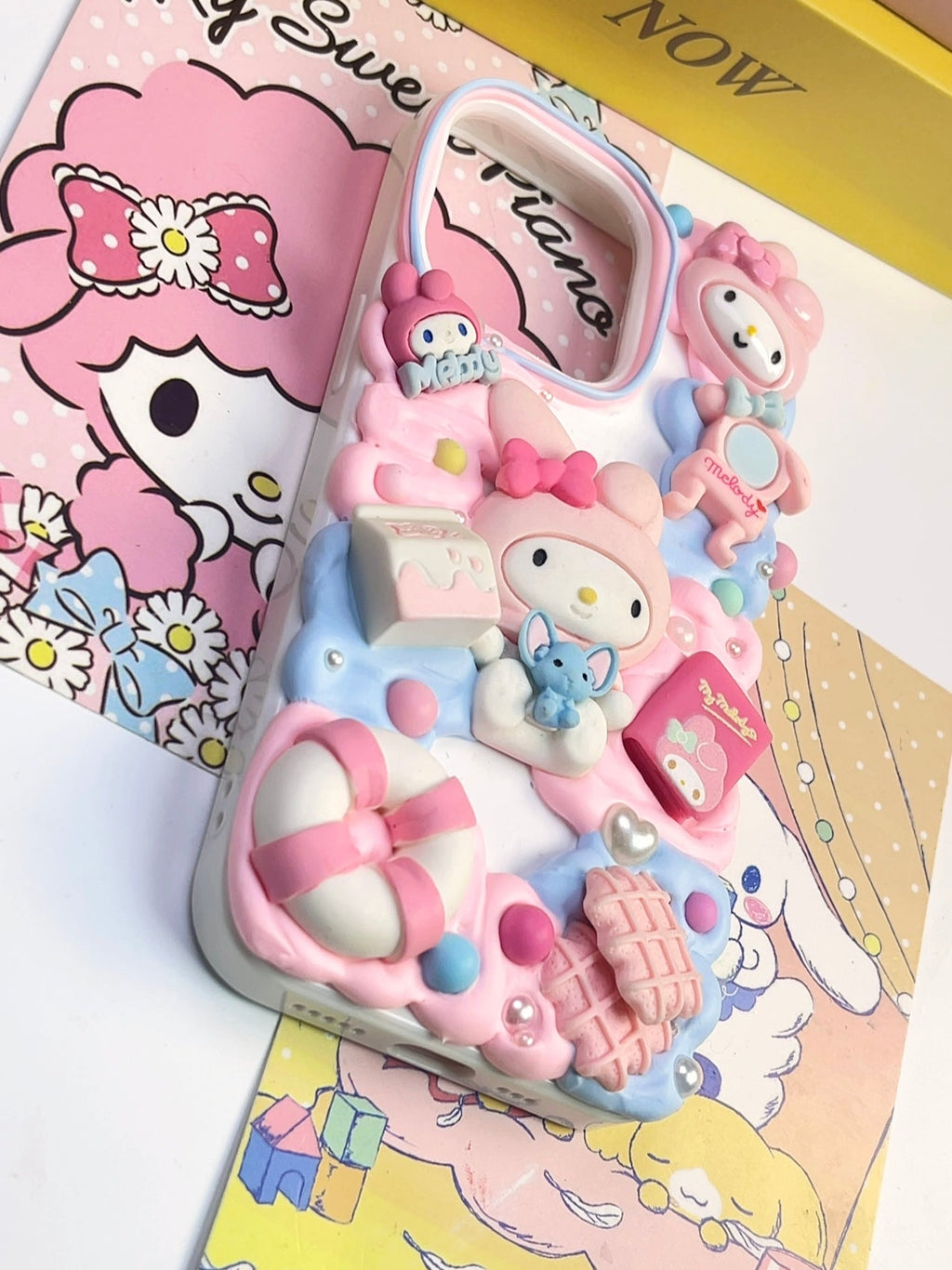 Sanrio Mymelody Handmade Decoden Phone Case｜All Models Available