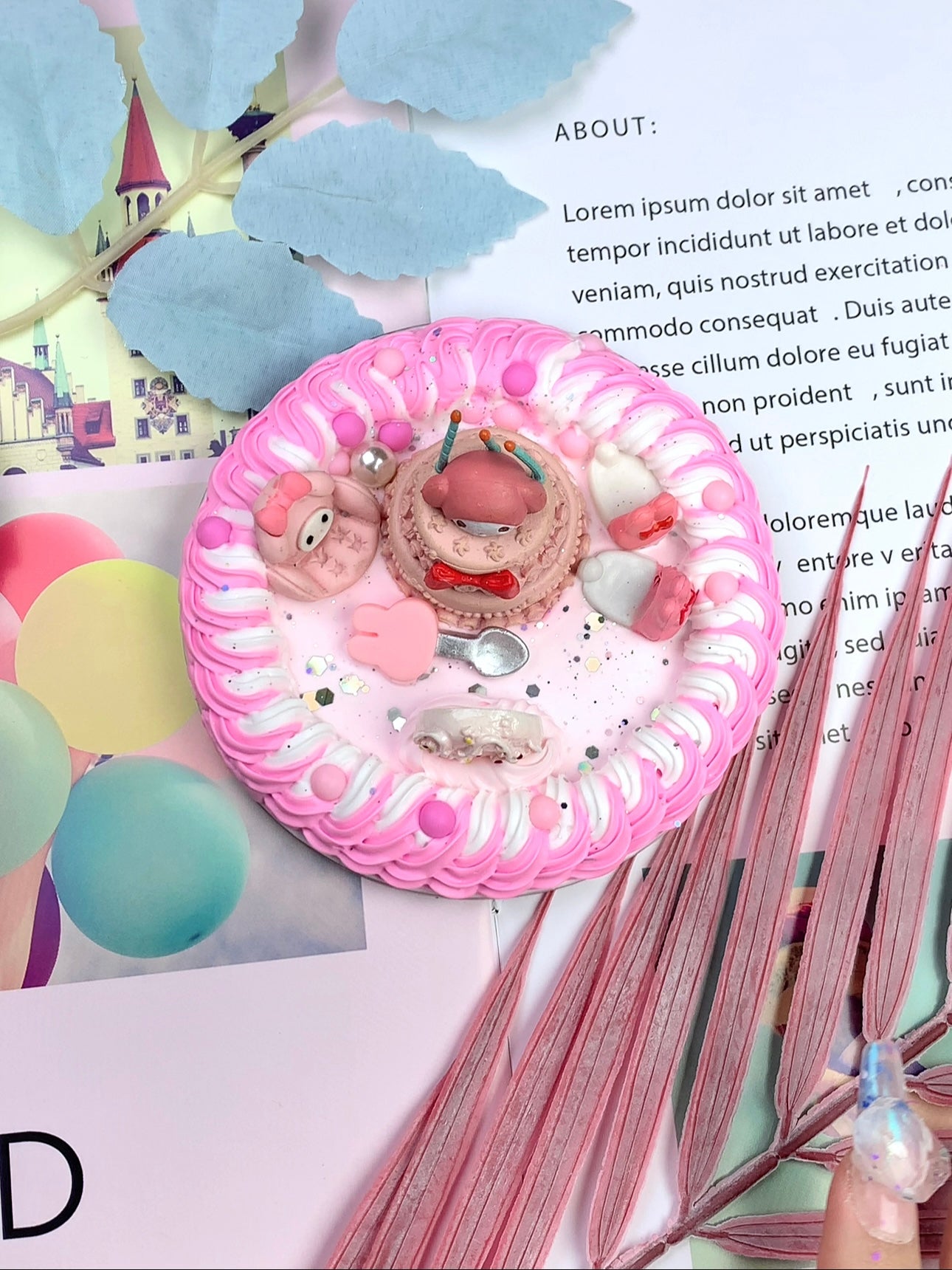 Sanrio Mymelody Handmade Decoden Phone/Tablet Stand