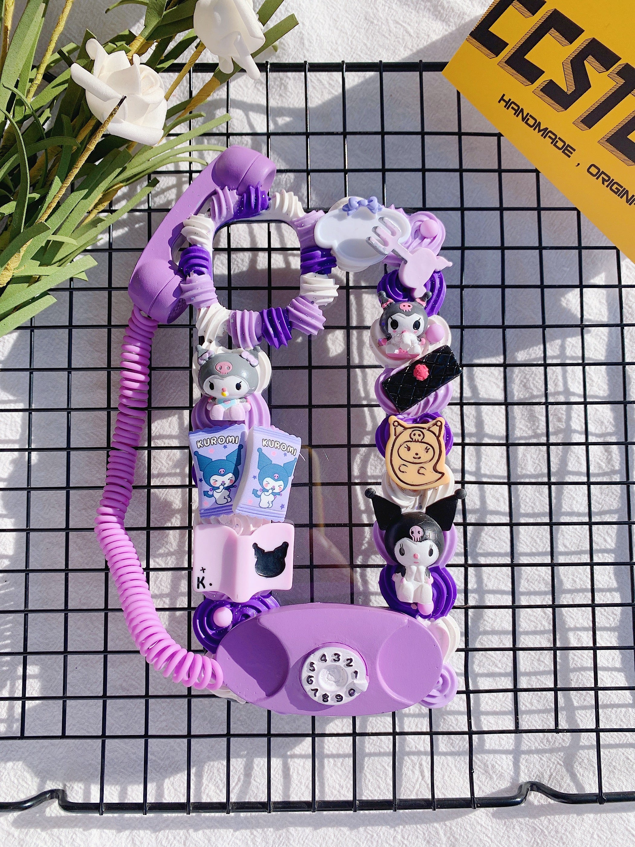 Sanrio Kuromi Handmade Decoden Phone Case｜All Models Available