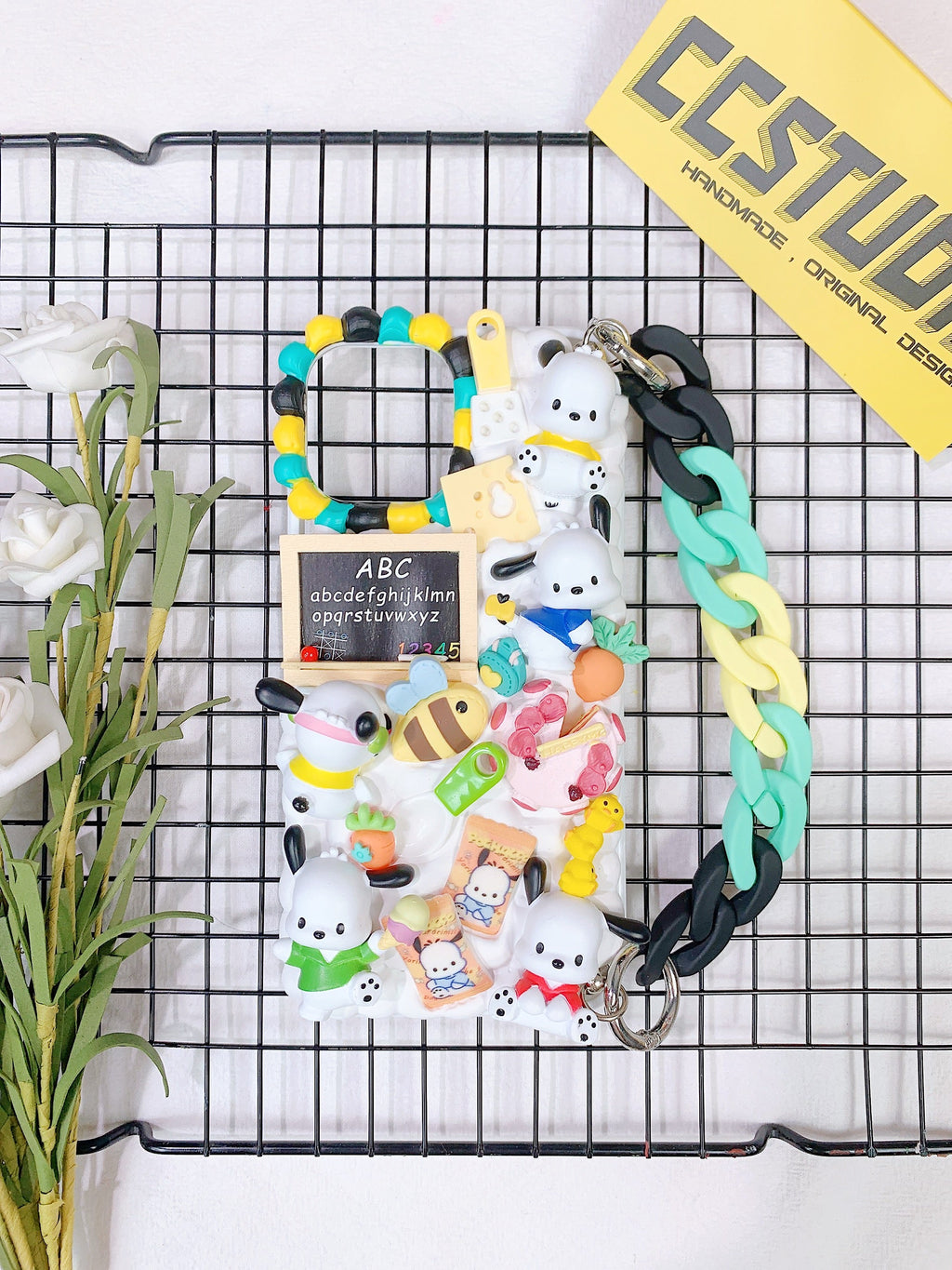 Sanrio Pochacco Handmade Decoden Phone Case｜All Models Available