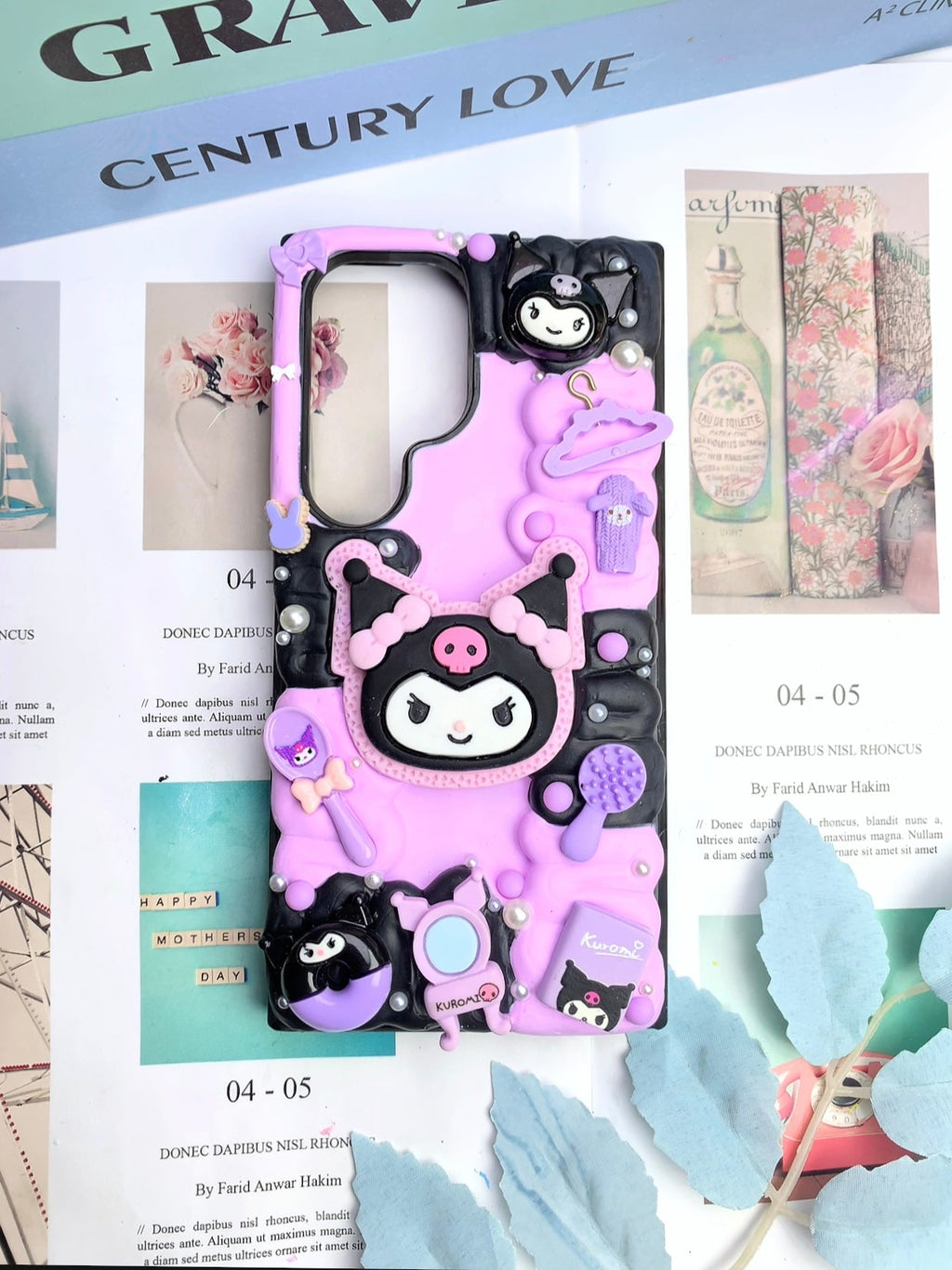 Sanrio Kuromi Handmade Decoden Phone Case｜All Models Available