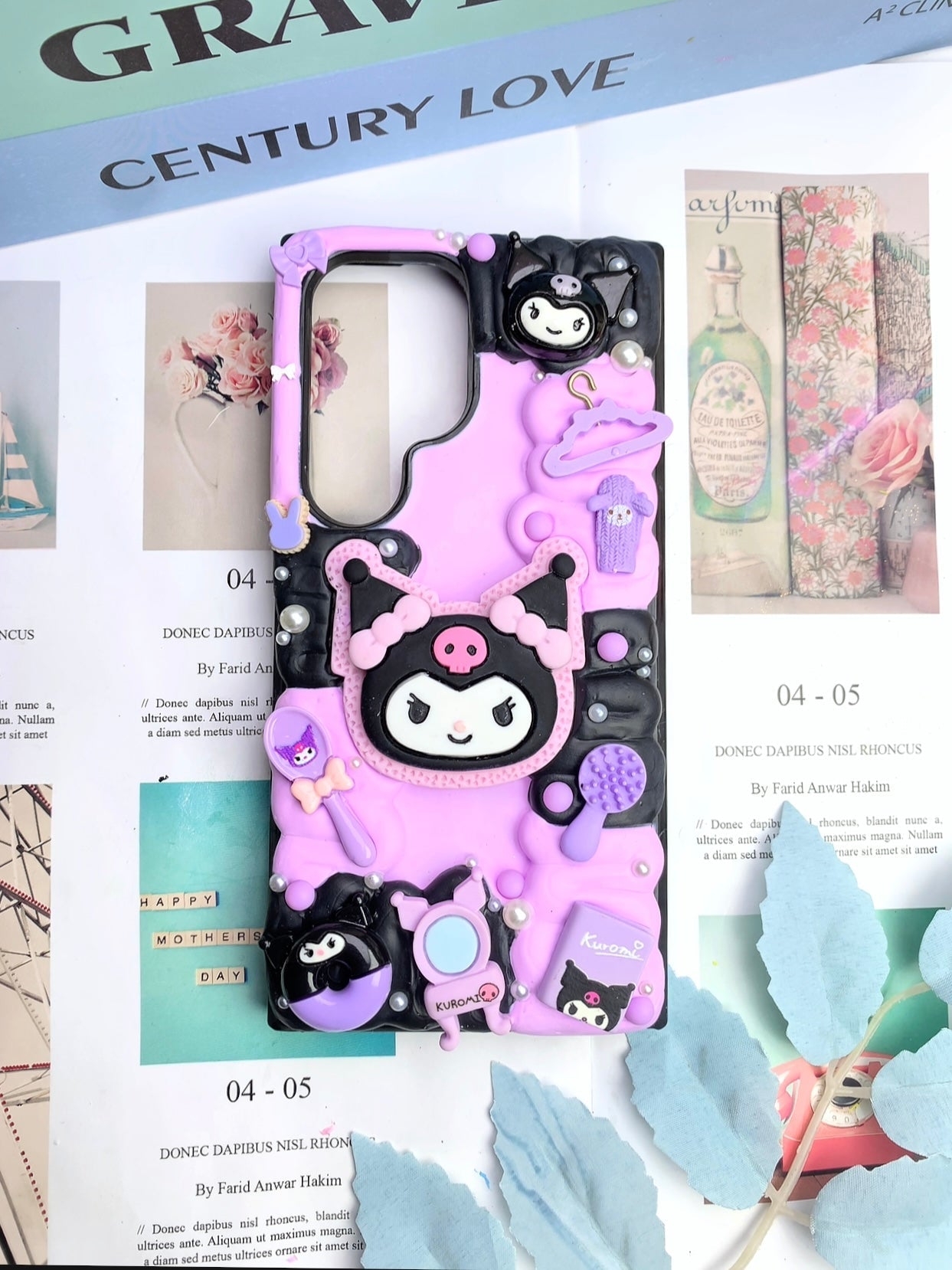 Sanrio Kuromi Handmade Decoden Phone Case｜All Models Available