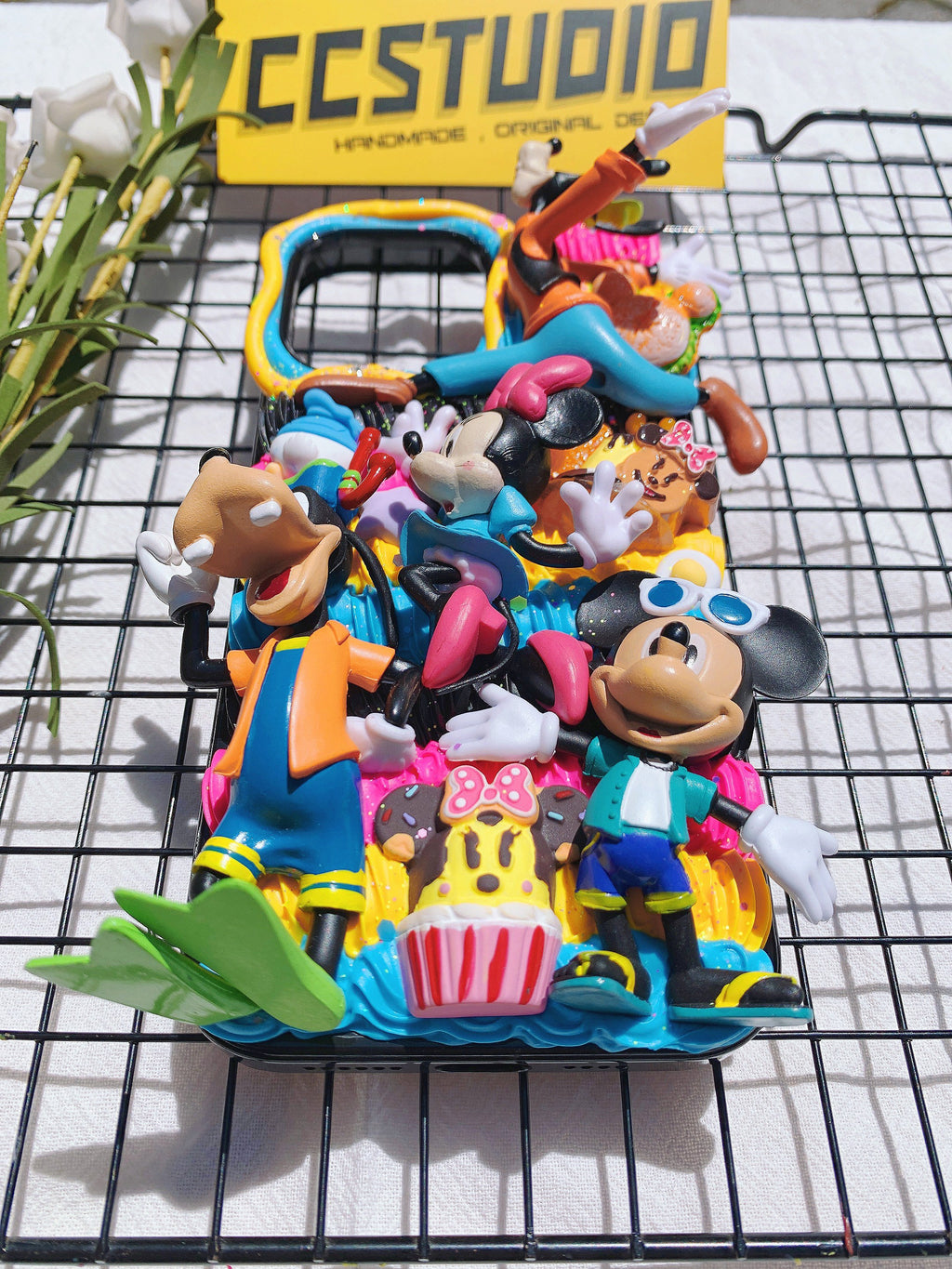 Mickey and his Friends Handmade Decoden Phone Case｜All Models Available｜Goofy Donald Duck
