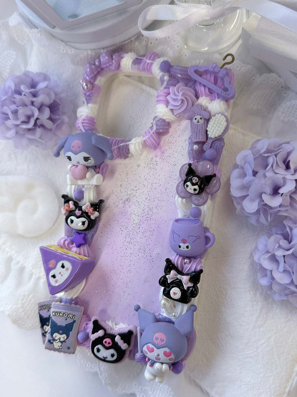 Sanrio Kuromi Handmade Decoden Phone Case｜All Models Available