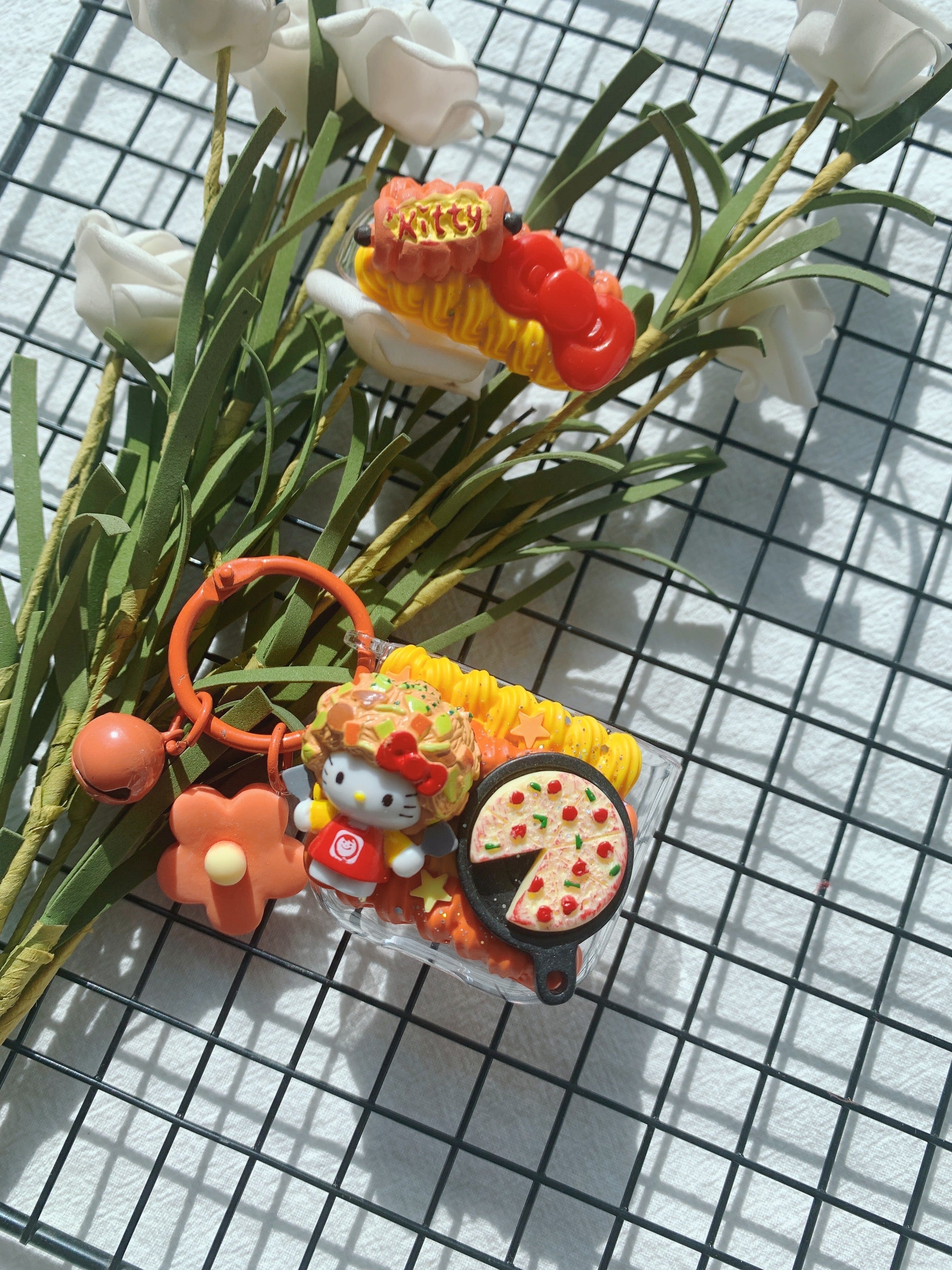 Sanrio Hello Kitty Handmade Decoden Earbud Case｜All Models Available