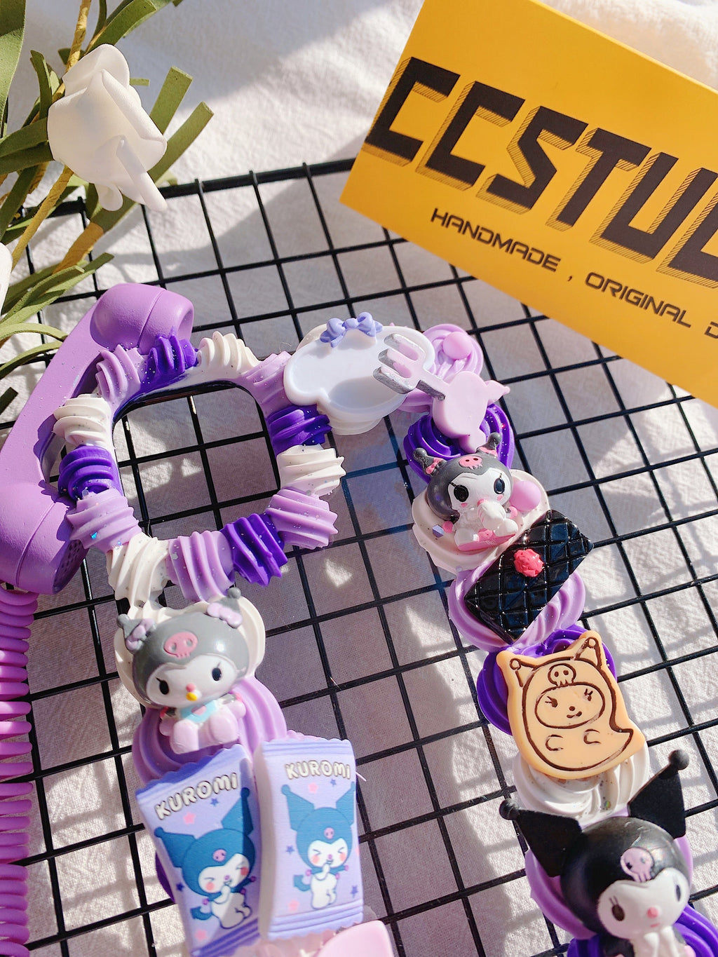 Sanrio Kuromi Handmade Decoden Phone Case｜All Models Available